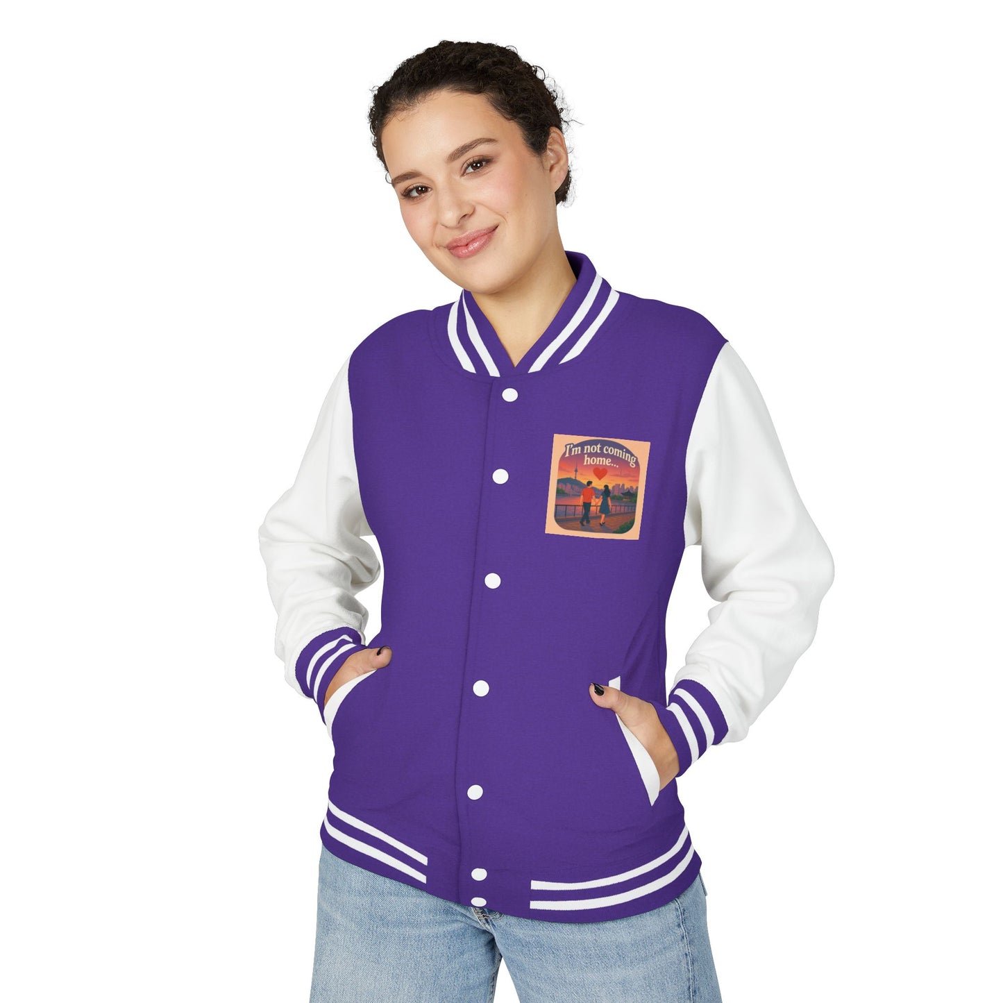 Mom I'm Going to Korea Letterman Jacket - Travel