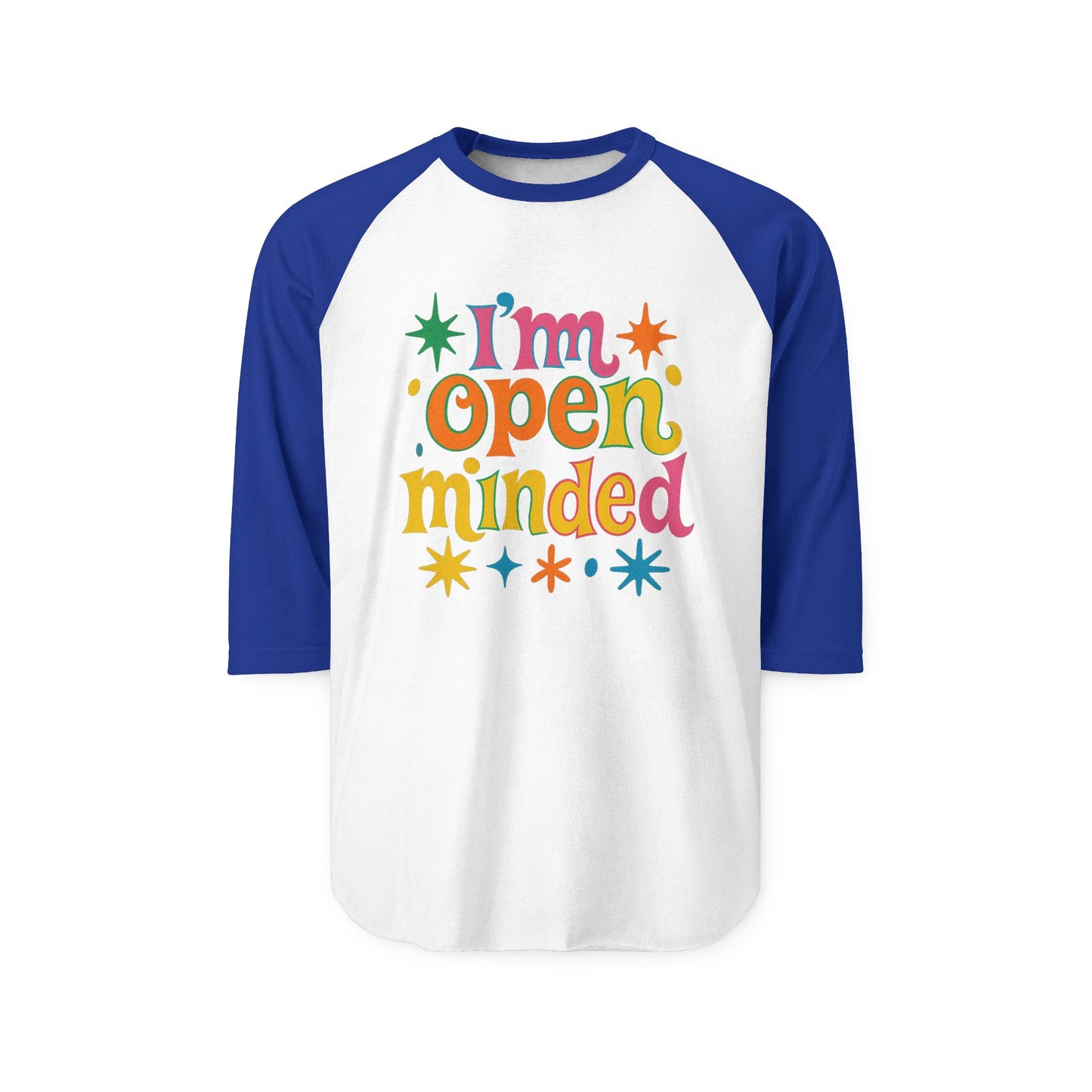 Open-Minded Unisex Raglan Shirt - Fun Graphic