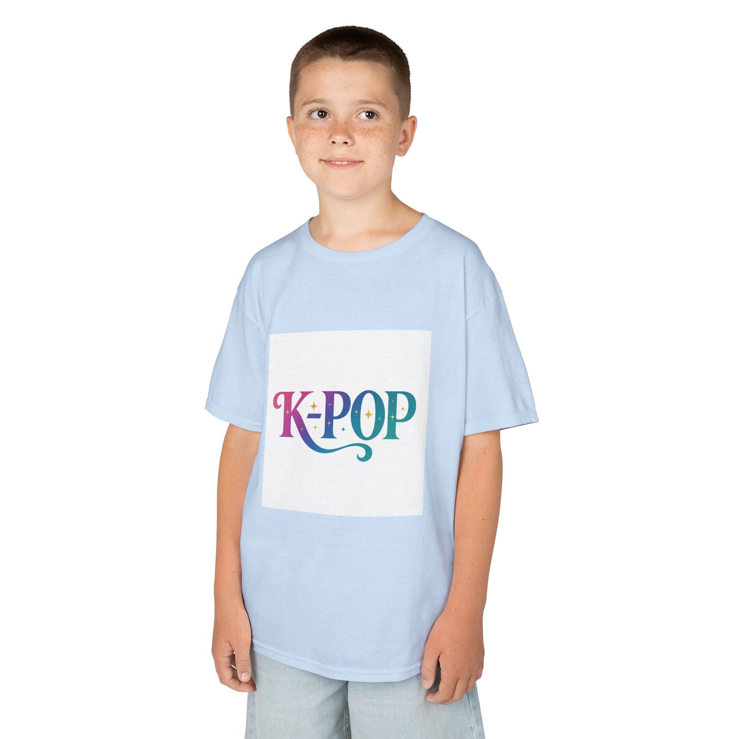 K-Pop Kids Cotton Tee, Perfect Gift for Young Fans, Birthday Present, Schoolwear, Casual Fashion, Music Lovers