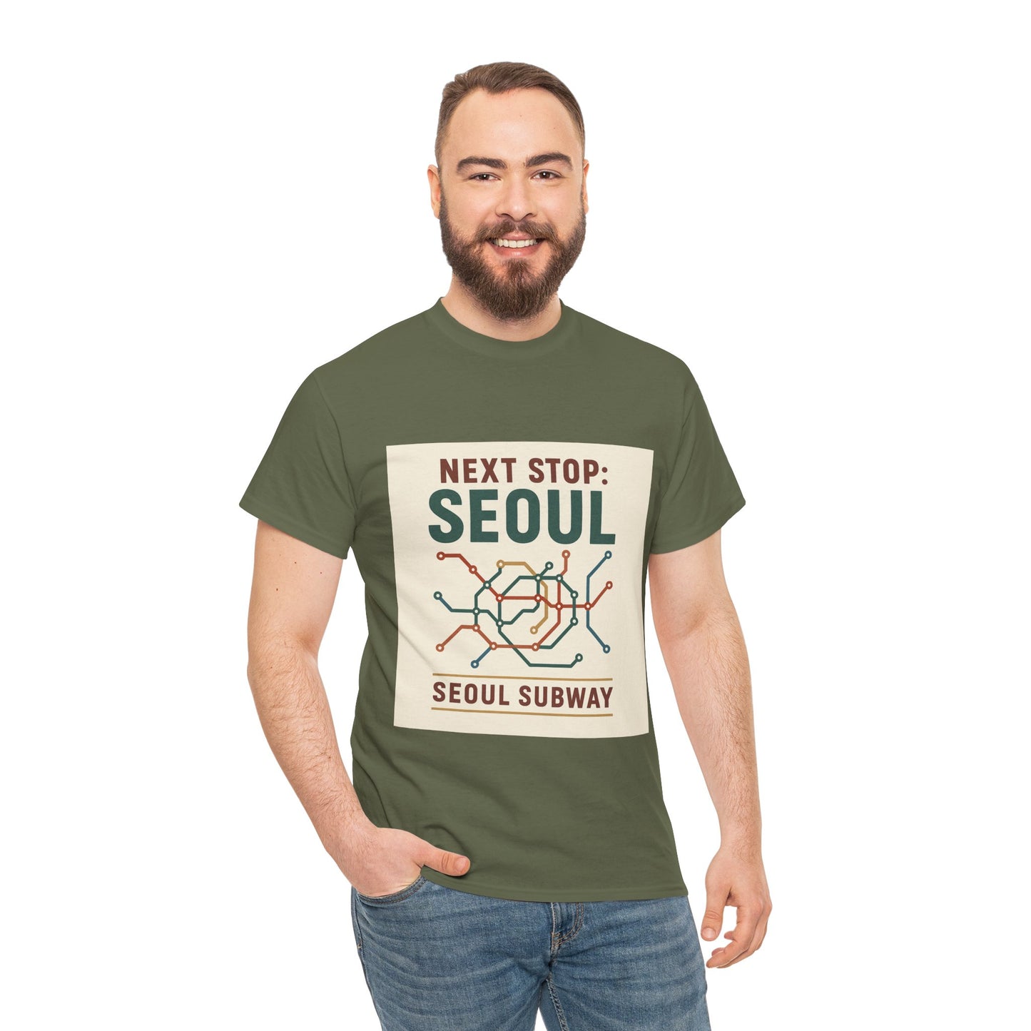 Seoul Subway Graphic Tee - Next Stop Seoul