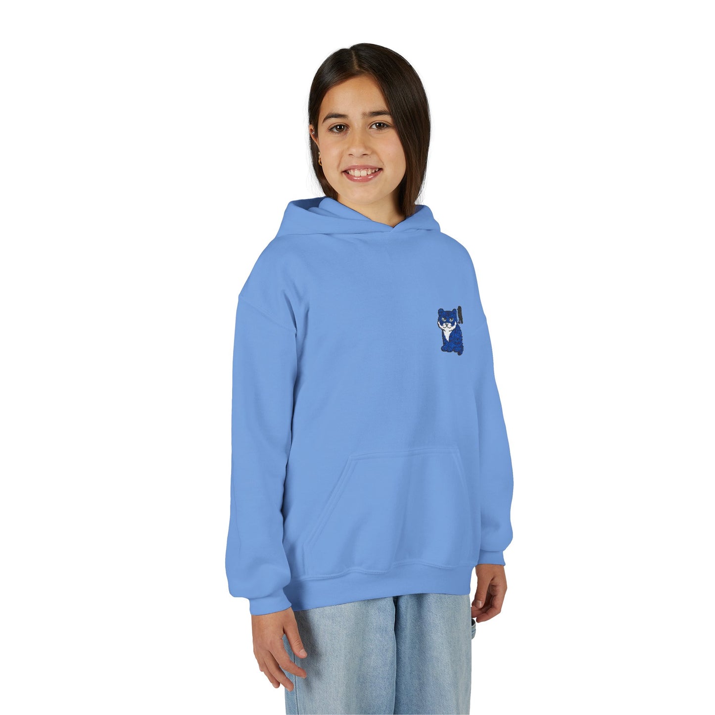 Cozy Youth Hoodie with Korean Tiger and Magpie Design, Perfect for Casual Days, Gifts, Birthdays, or Nature Lovers