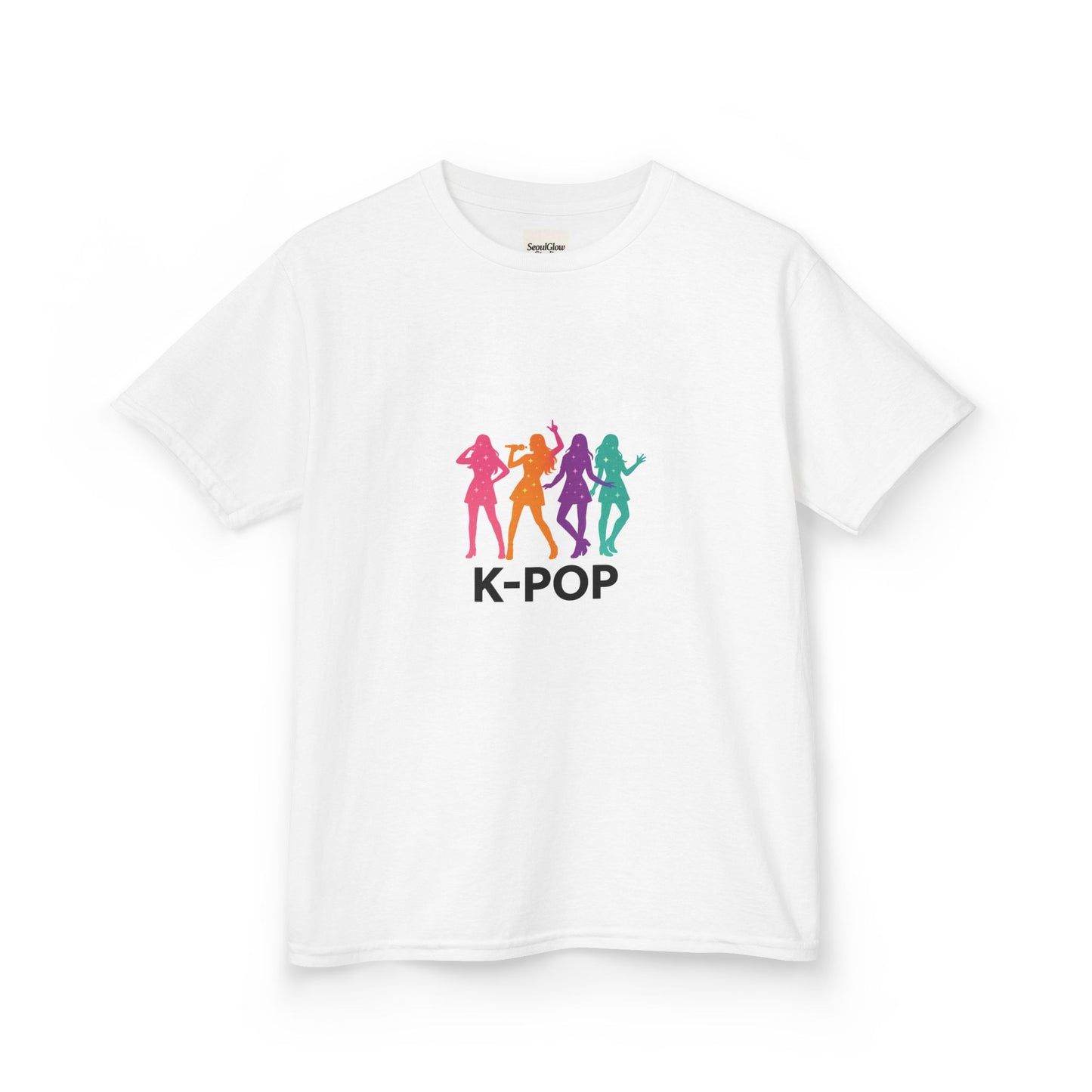 K-Pop Kids Tee, Fun Youth Shirt, Colorful Graphic Tee, Trendy Kids Apparel, Perfect Gift for Music Lovers