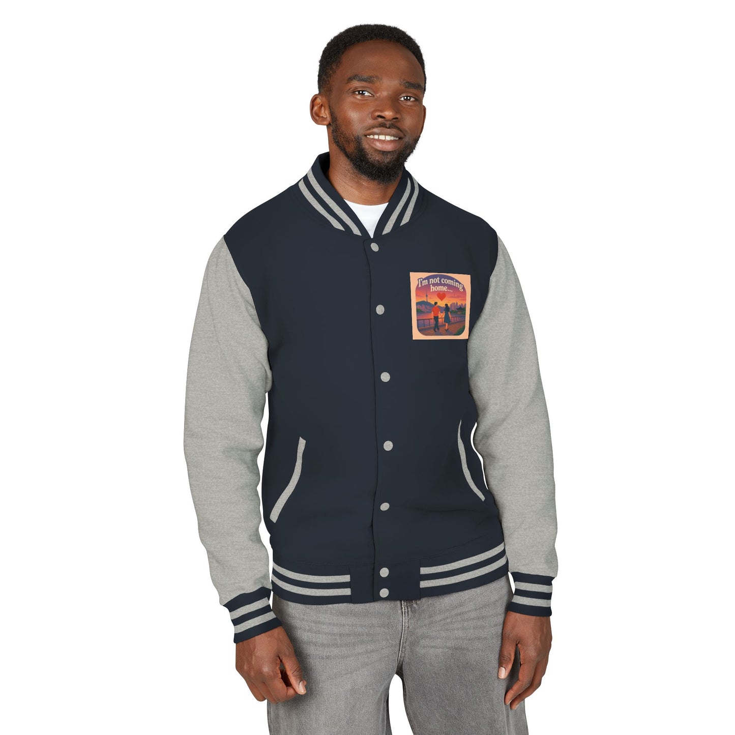 Mom I'm Going to Korea Letterman Jacket - Travel