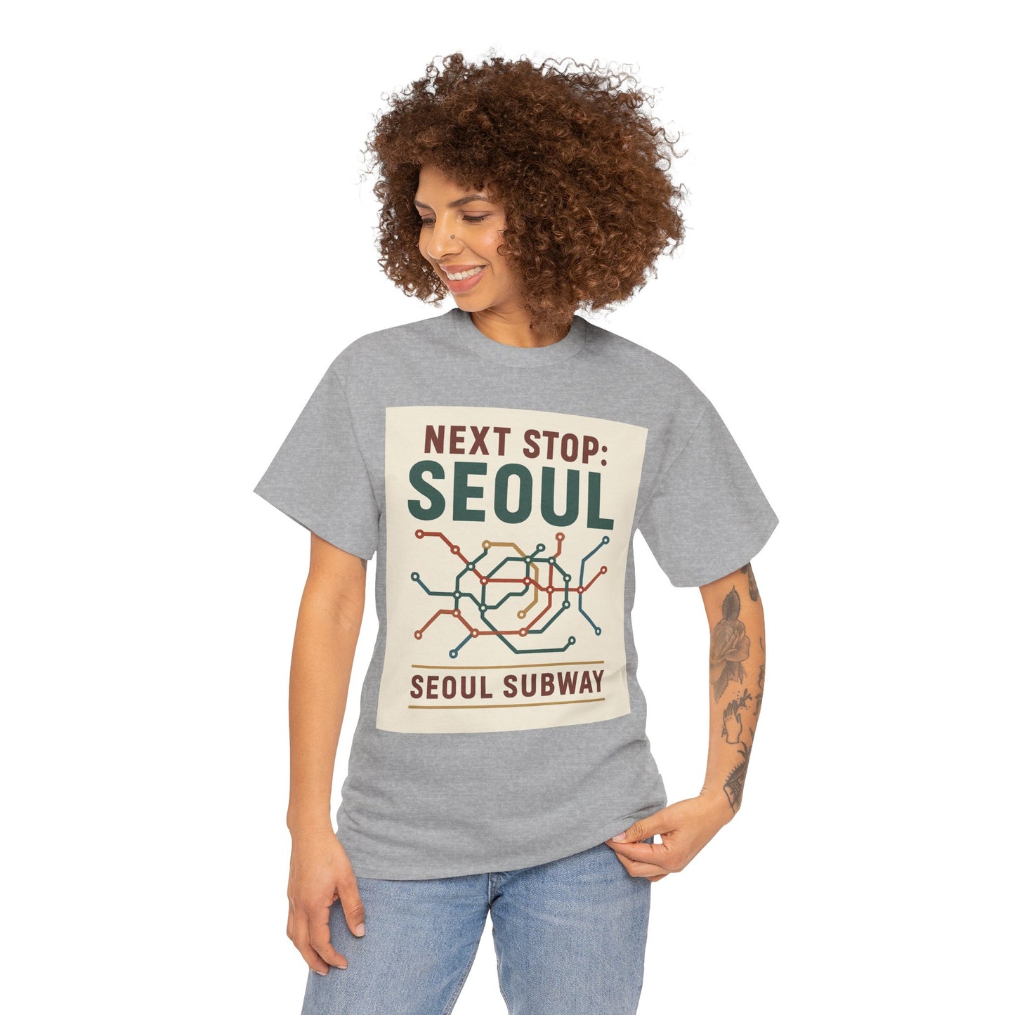 Seoul Metro Graphic Tee - Korean Travel Shirt