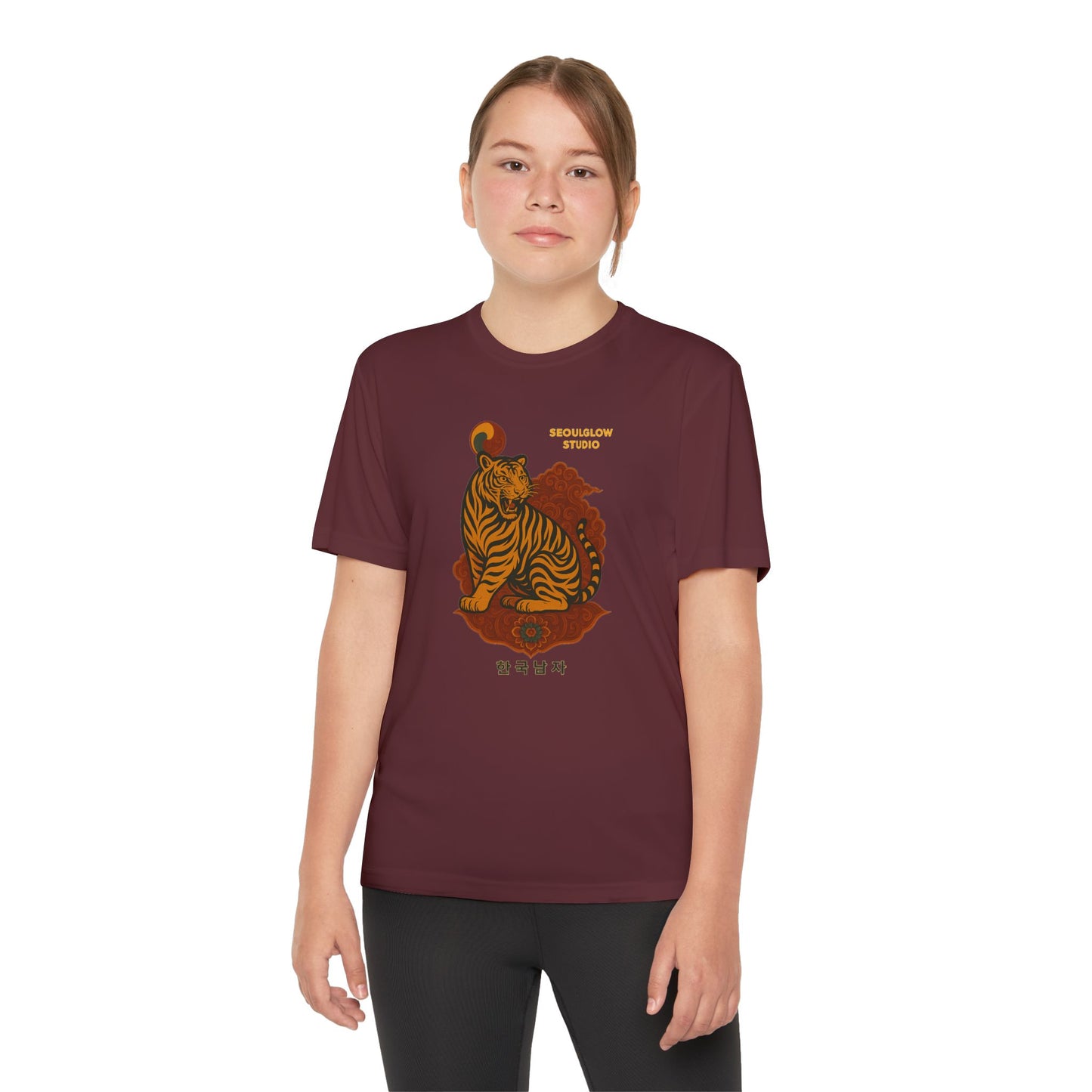 Korean Tiger Graphic Tee | Sporty Style, Trendy Apparel, Perfect for Kids, Casual Outings, Birthday Gifts, Summer Wear