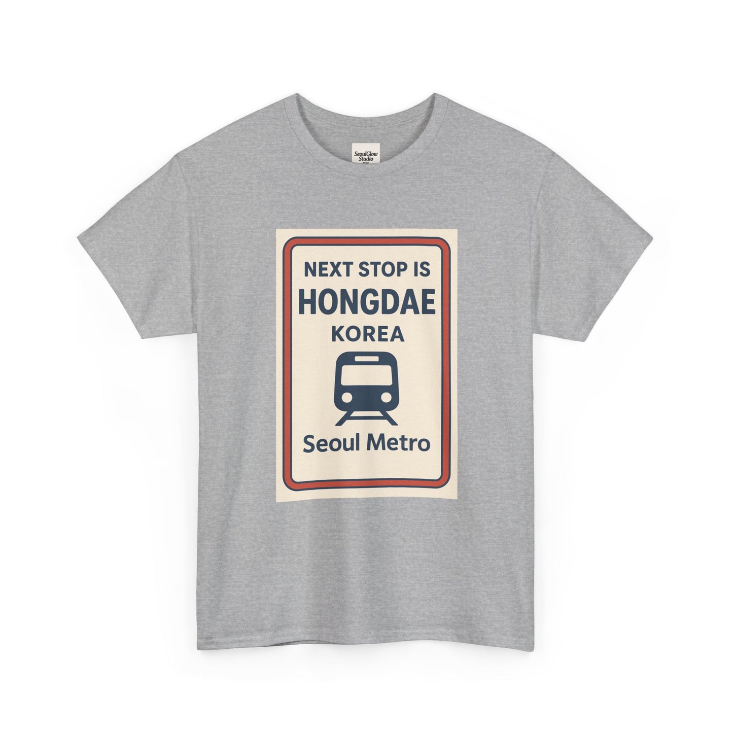 Seoul Metro Tee - Next Stop Hongdae, Travel Shirt, Souvenir Apparel, Korean Culture Gift, Unisex T-Shirt