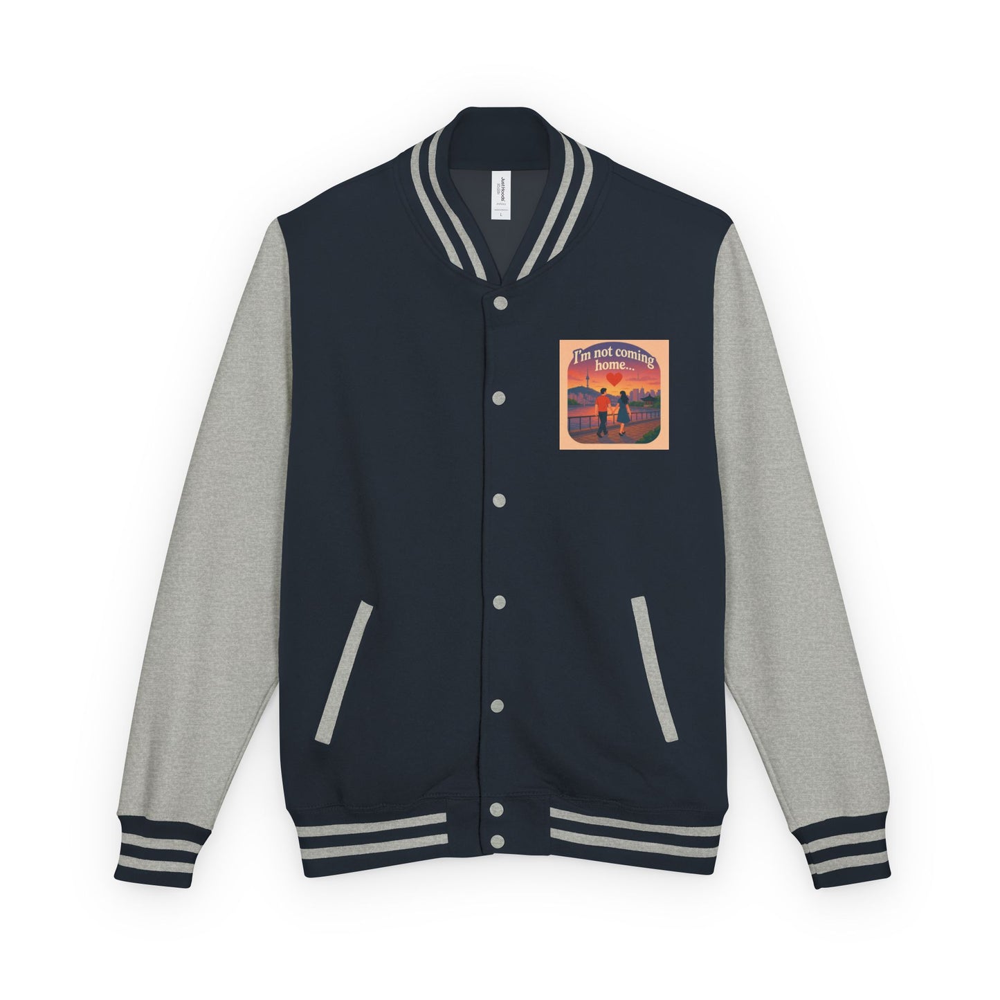 Mom I'm Going to Korea Letterman Jacket - Travel