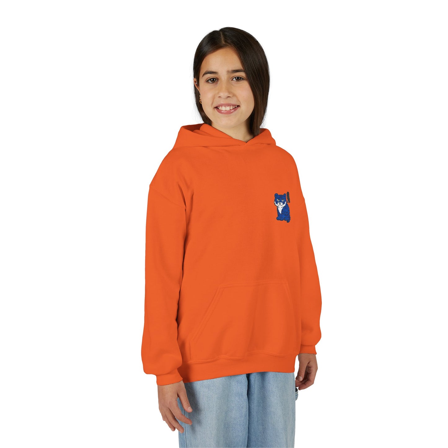 Cozy Youth Hoodie with Korean Tiger and Magpie Design, Perfect for Casual Days, Gifts, Birthdays, or Nature Lovers