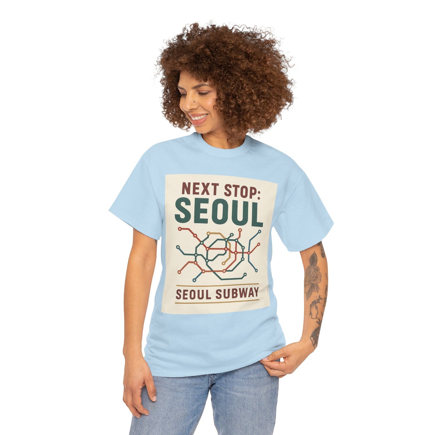 Seoul Metro Graphic Tee - Korean Travel Shirt