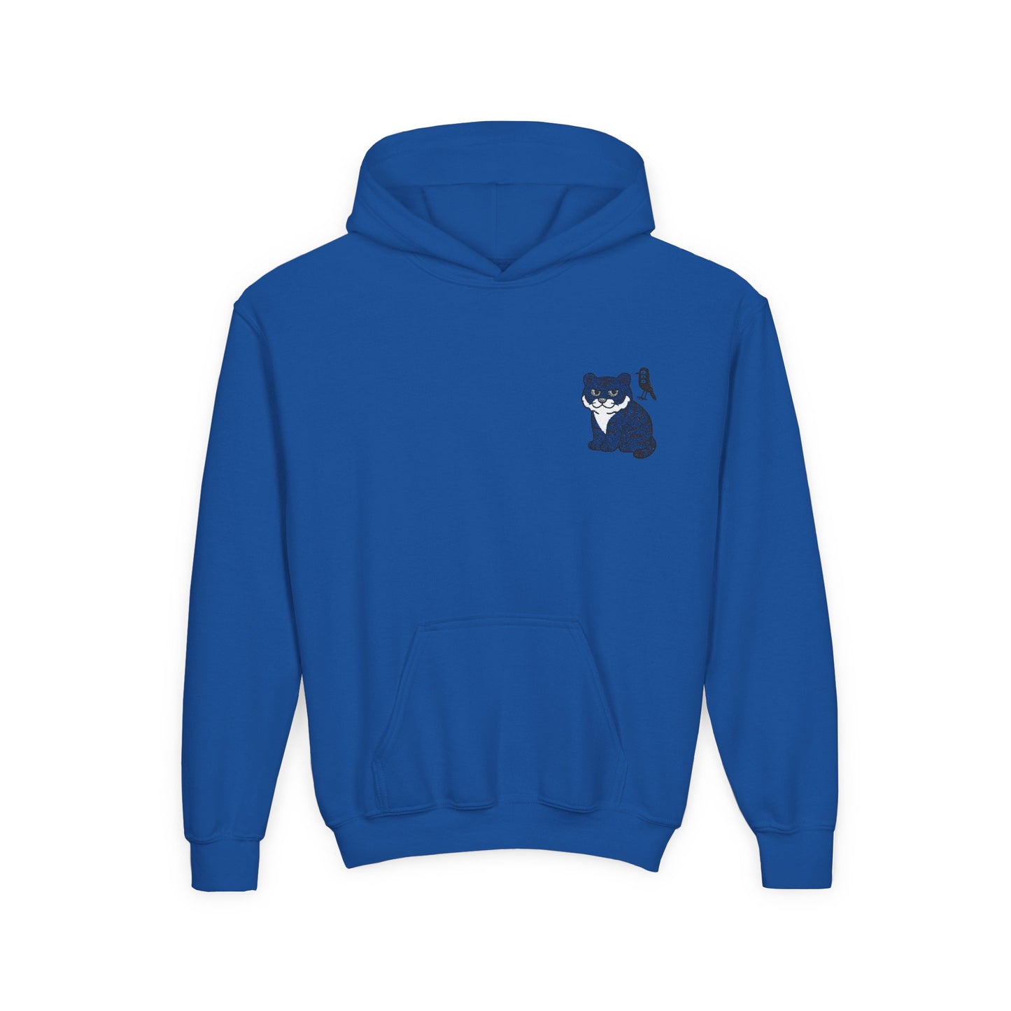 Cozy Youth Hoodie with Korean Tiger and Magpie Design, Perfect for Casual Days, Gifts, Birthdays, or Nature Lovers