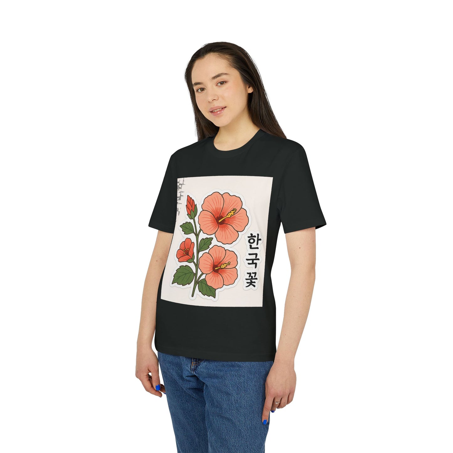 Floral Korean Graphic T-Shirt | Unisex Casual Wear | Perfect for Summer, Gifts, Streetwear, Everyday Style