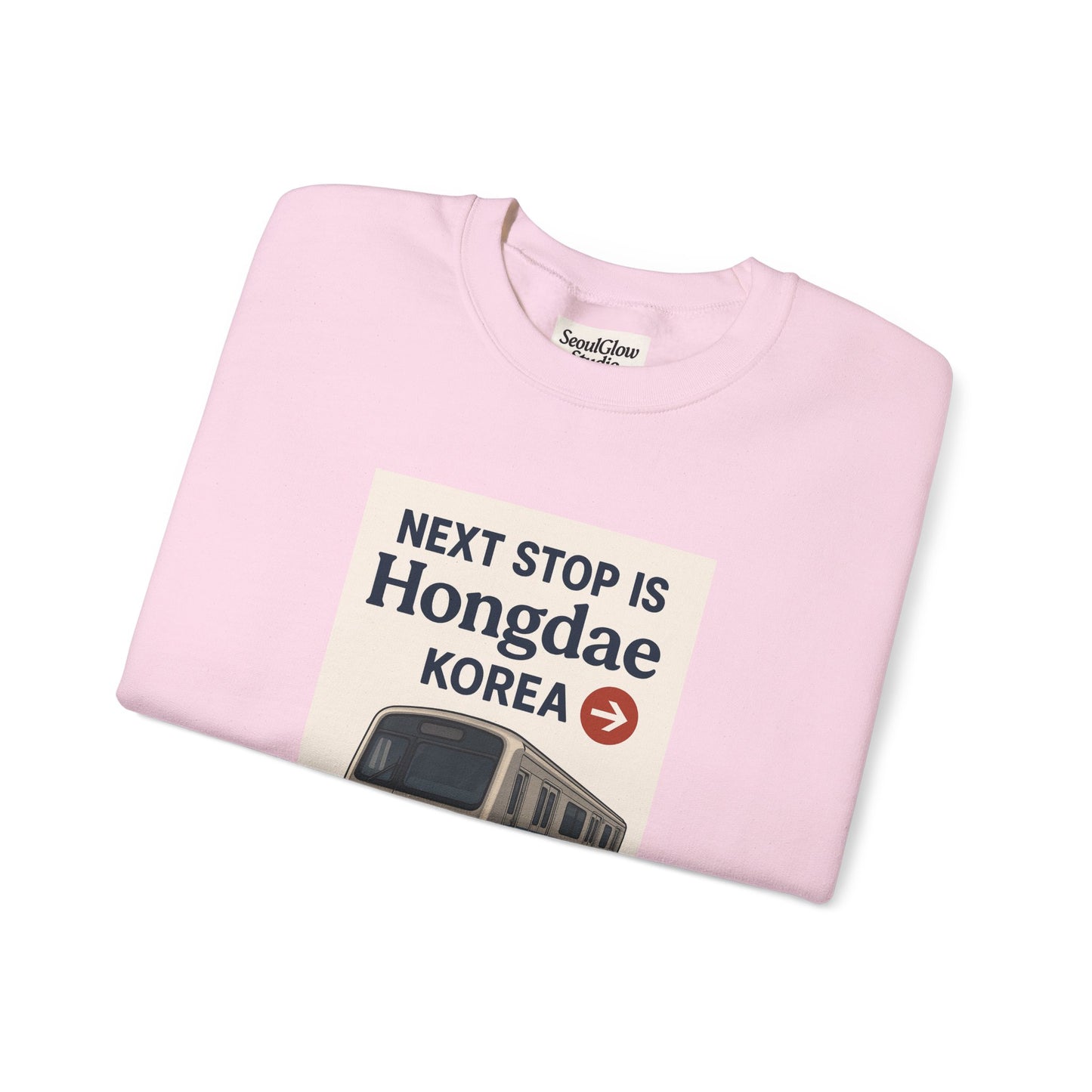 Travel Seoul Crewneck - Next Stop Hongdae
