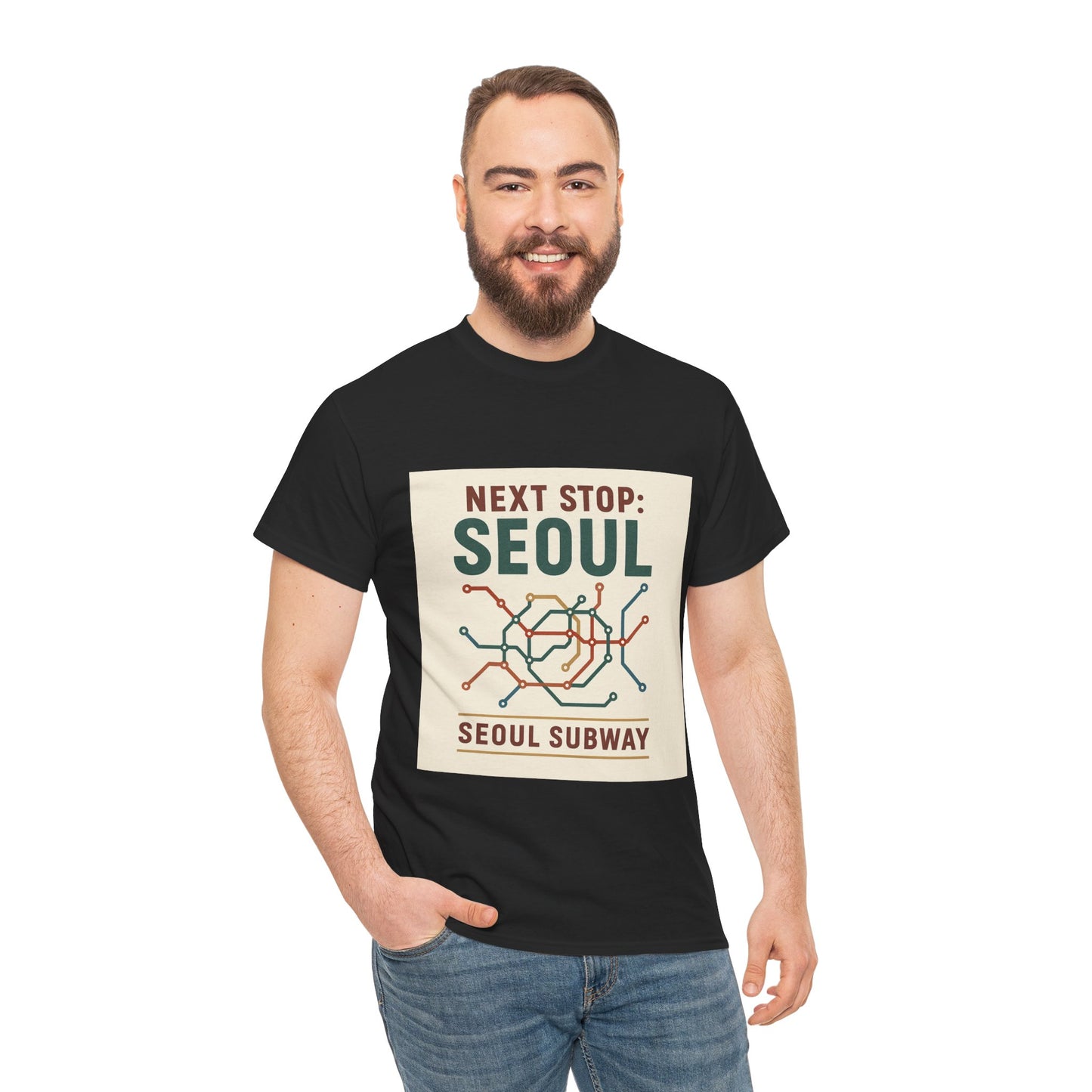 Seoul Subway Graphic Tee - Next Stop Seoul