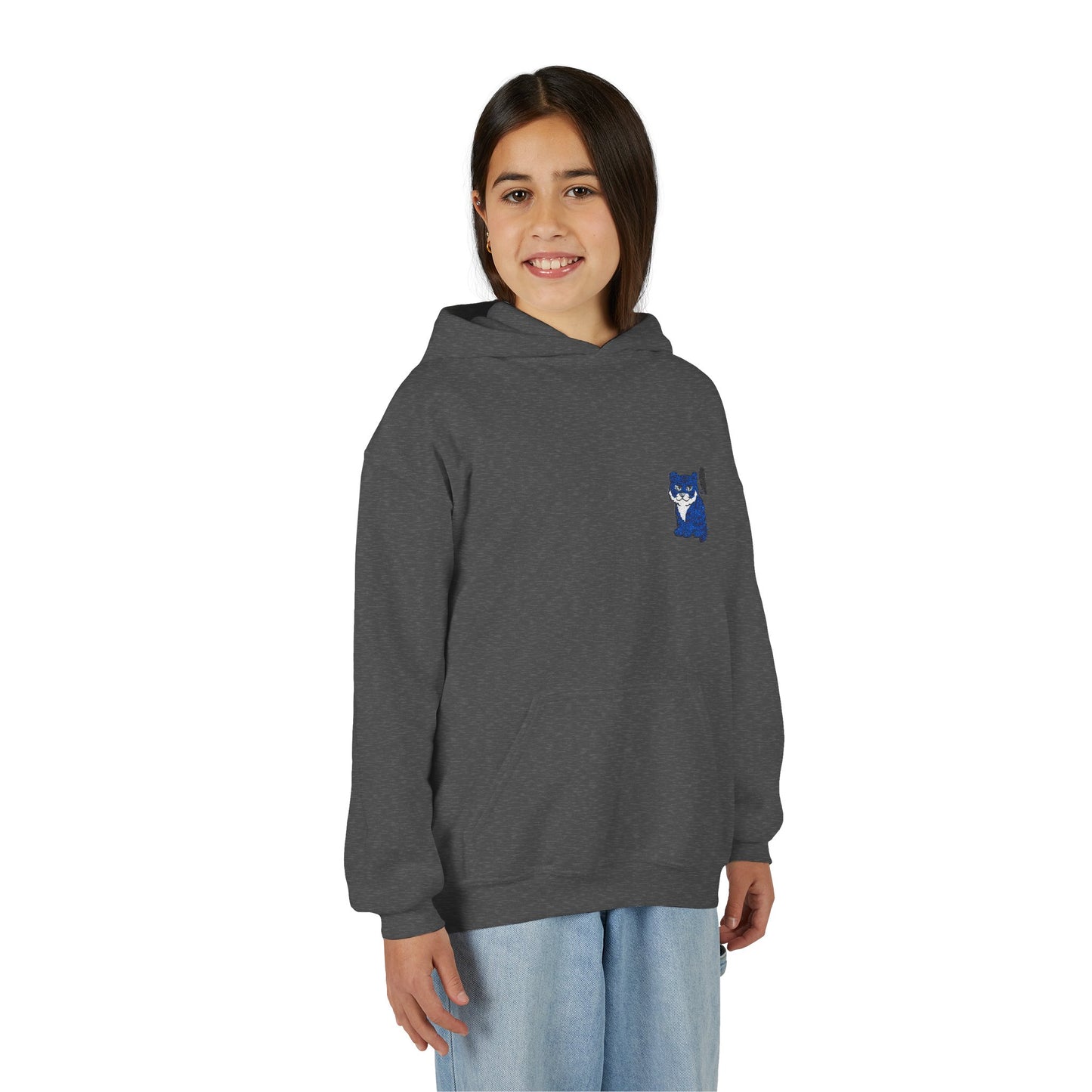 Cozy Youth Hoodie with Korean Tiger and Magpie Design, Perfect for Casual Days, Gifts, Birthdays, or Nature Lovers