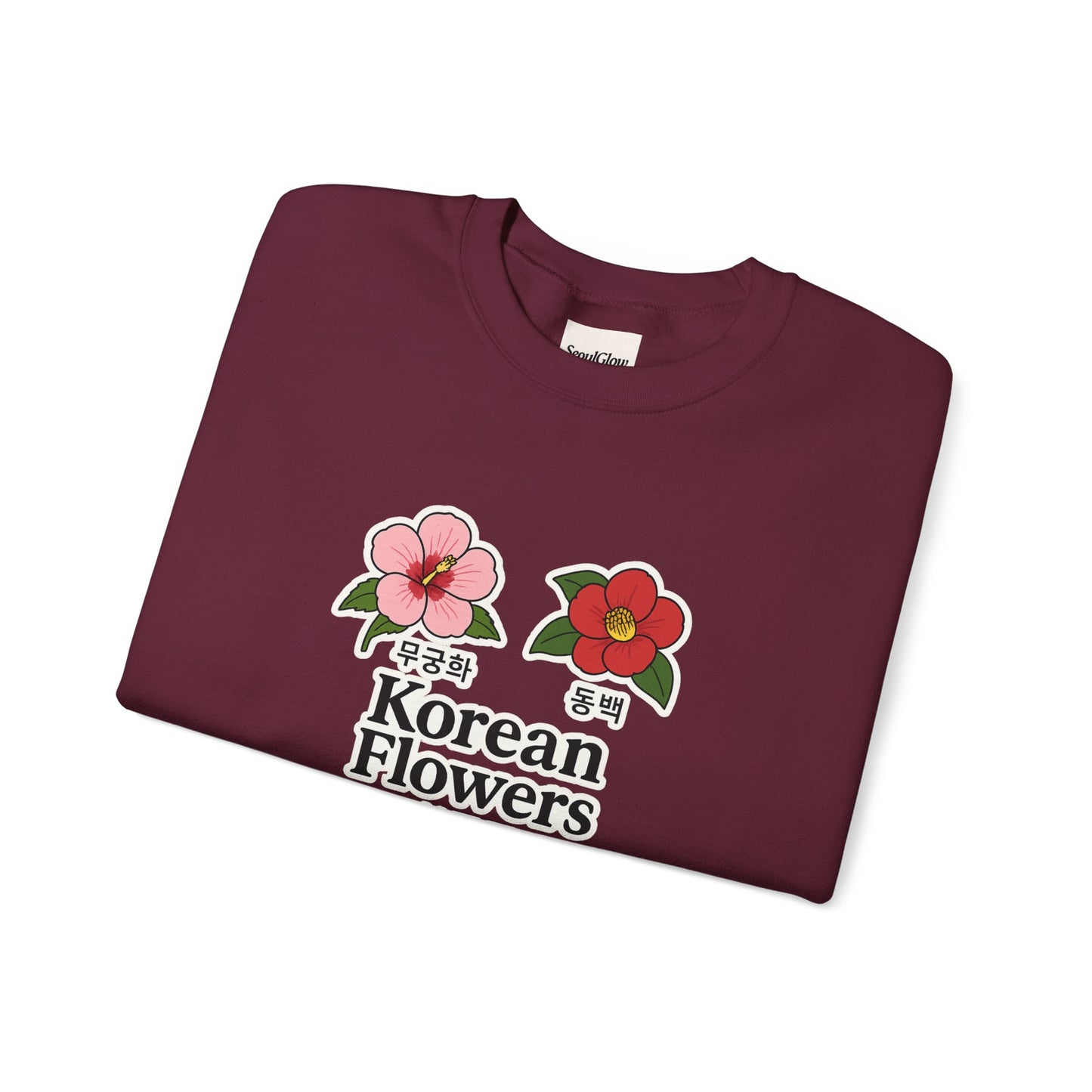 Korean Flowers Unisex Crewneck - Spring Wear