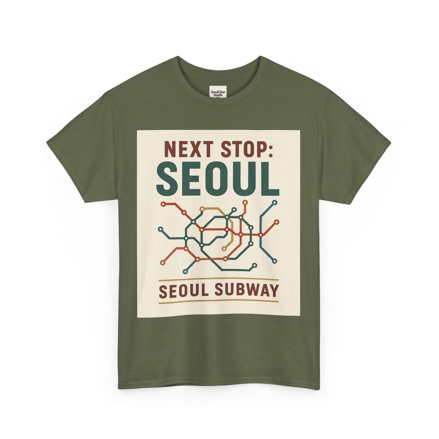 Seoul Metro Graphic Tee - Korean Travel Shirt