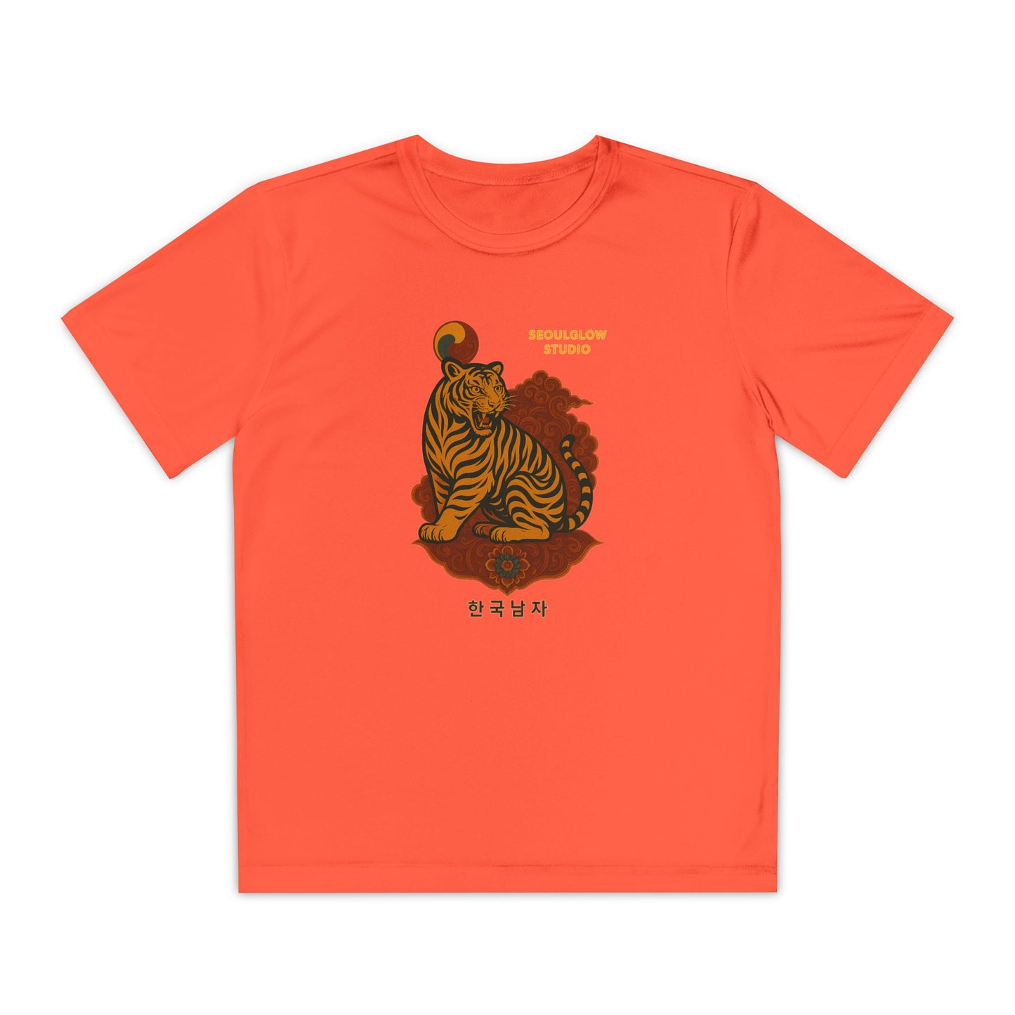 Korean Tiger Graphic Tee | Sporty Style, Trendy Apparel, Perfect for Kids, Casual Outings, Birthday Gifts, Summer Wear