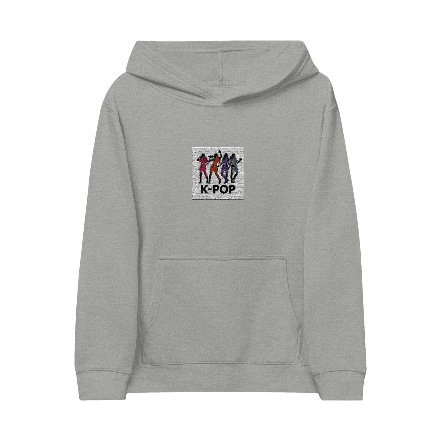 K-Pop Kids Fleece Hoodie - Embroidered Design