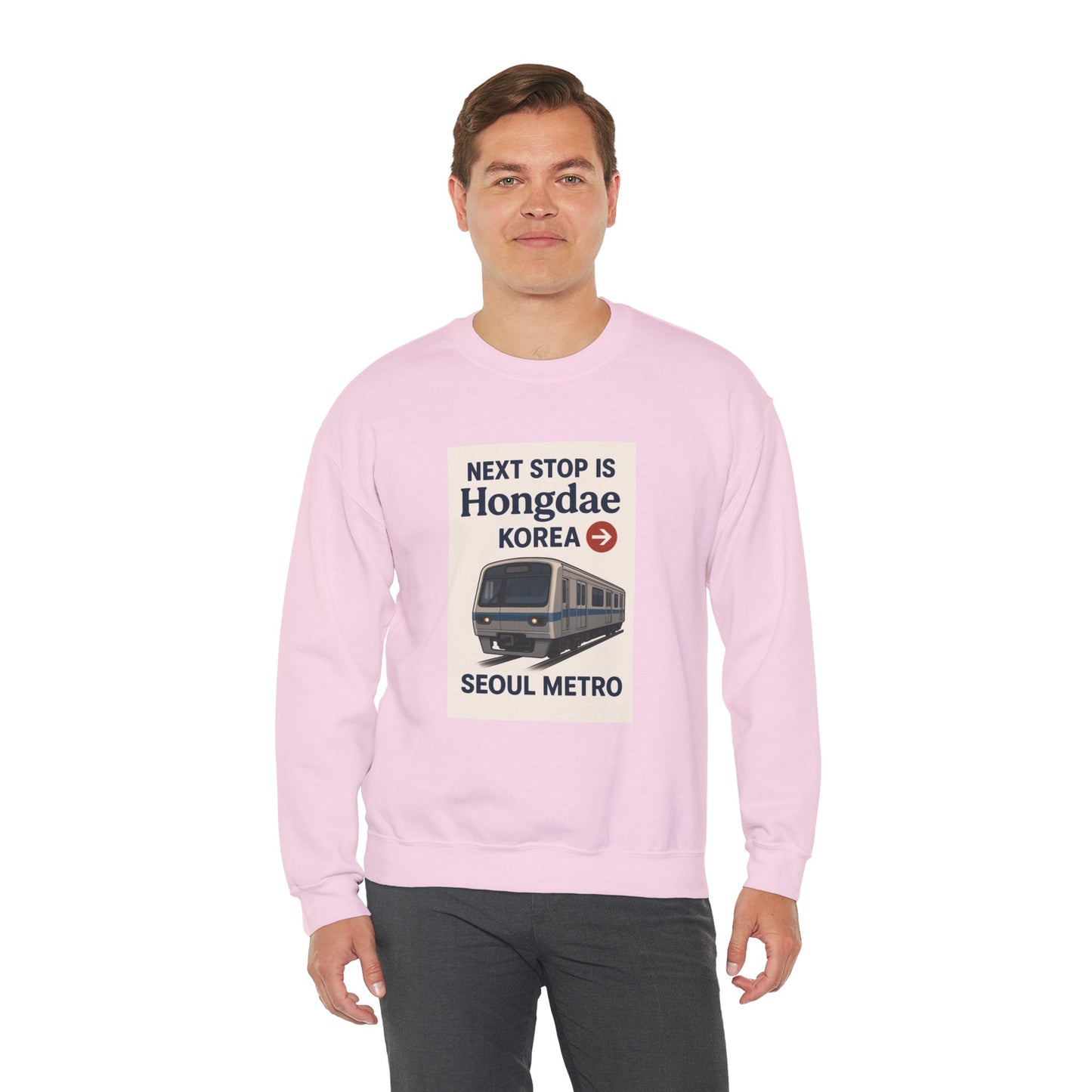 Travel Seoul Crewneck - Next Stop Hongdae