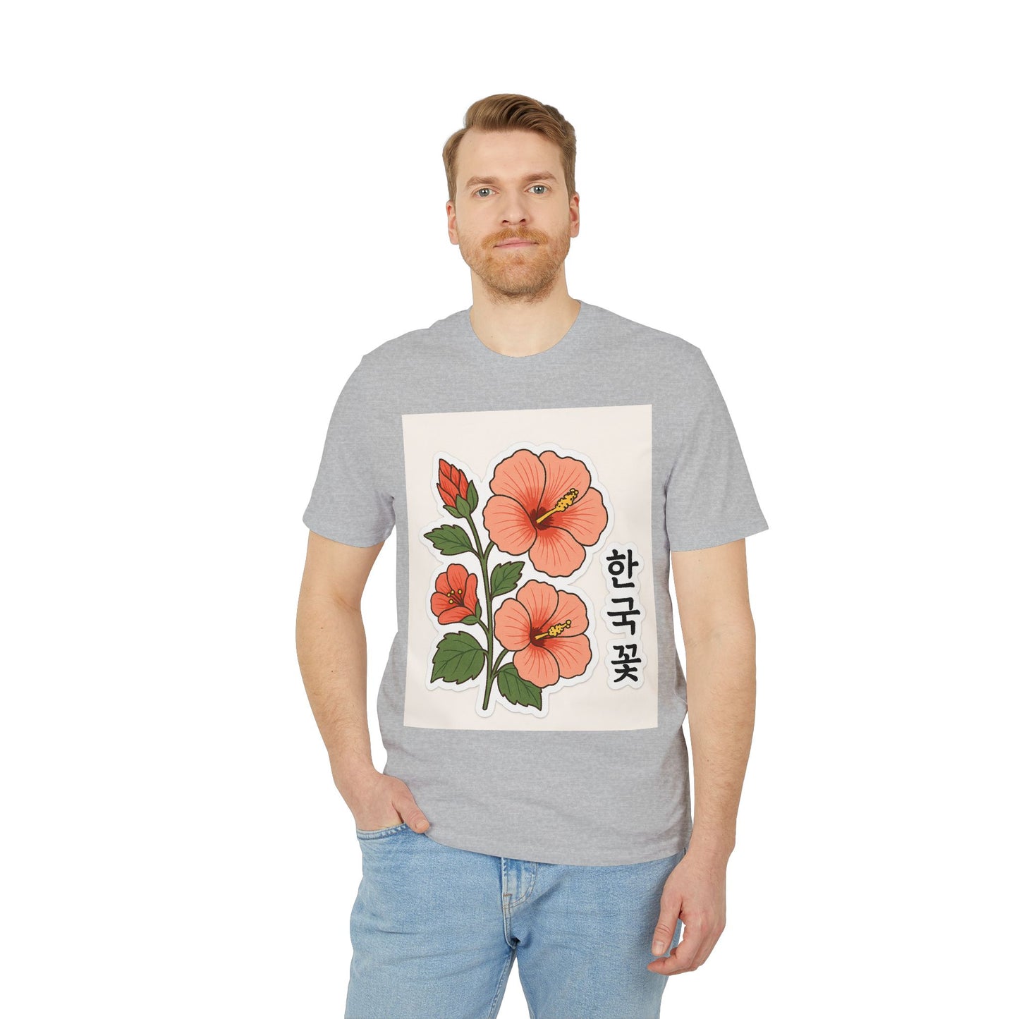 Floral Korean Graphic T-Shirt | Unisex Casual Wear | Perfect for Summer, Gifts, Streetwear, Everyday Style