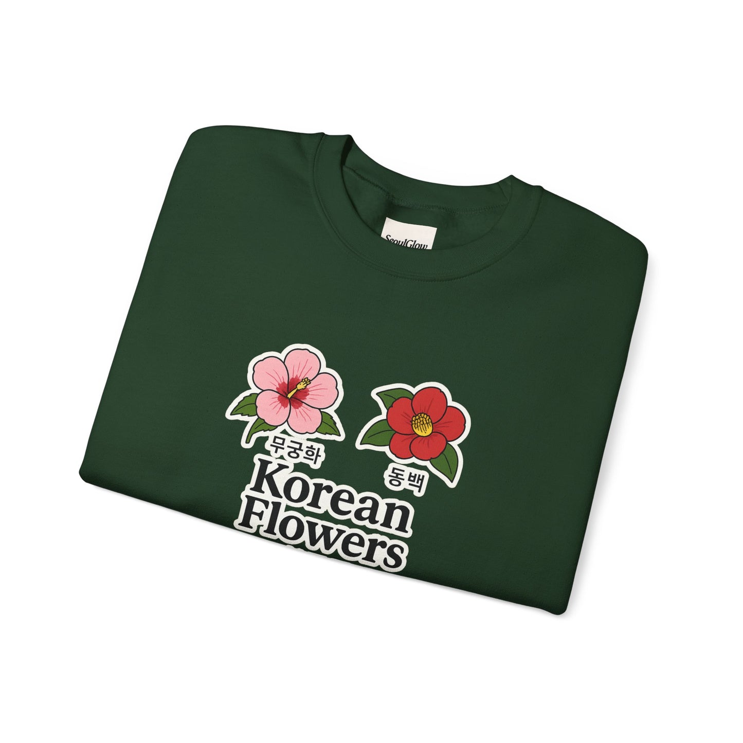 Korean Flowers Unisex Crewneck - Spring Wear