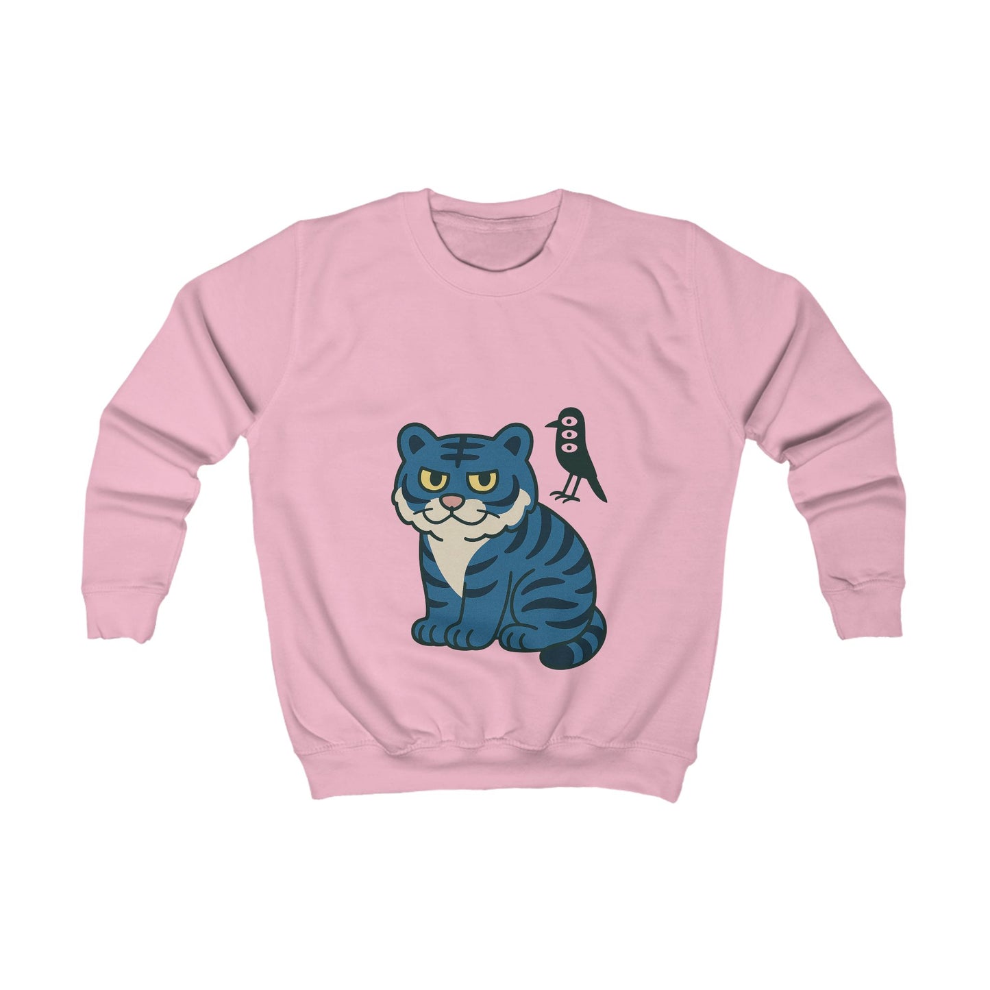 EU: Cute Tiger Kids Sweatshirt - Animal Lover Gift