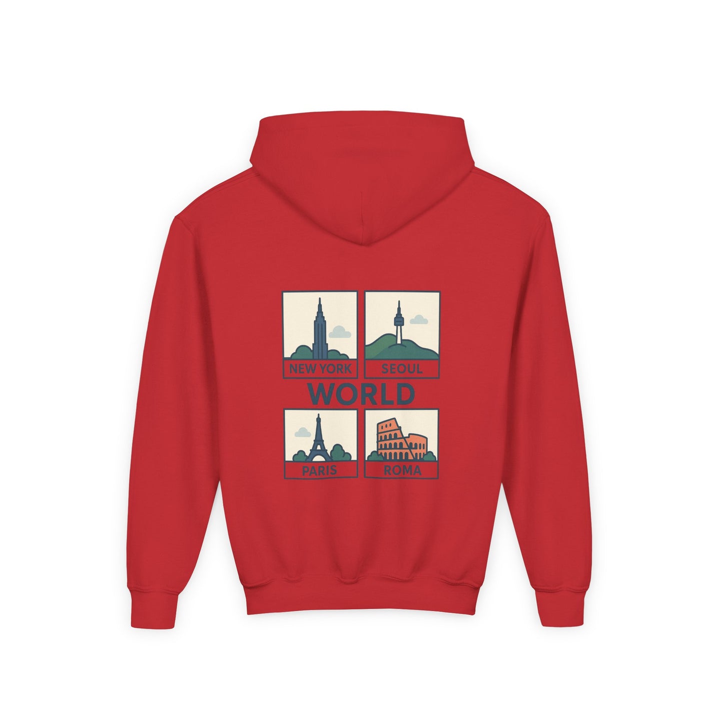 Seoul, World Cityscape Youth Hoodie - Travel Lovers Gift, Cozy Sweatshirt for Teens, Urban Fashion, Vacation Vibes, Gifts for Adventurers