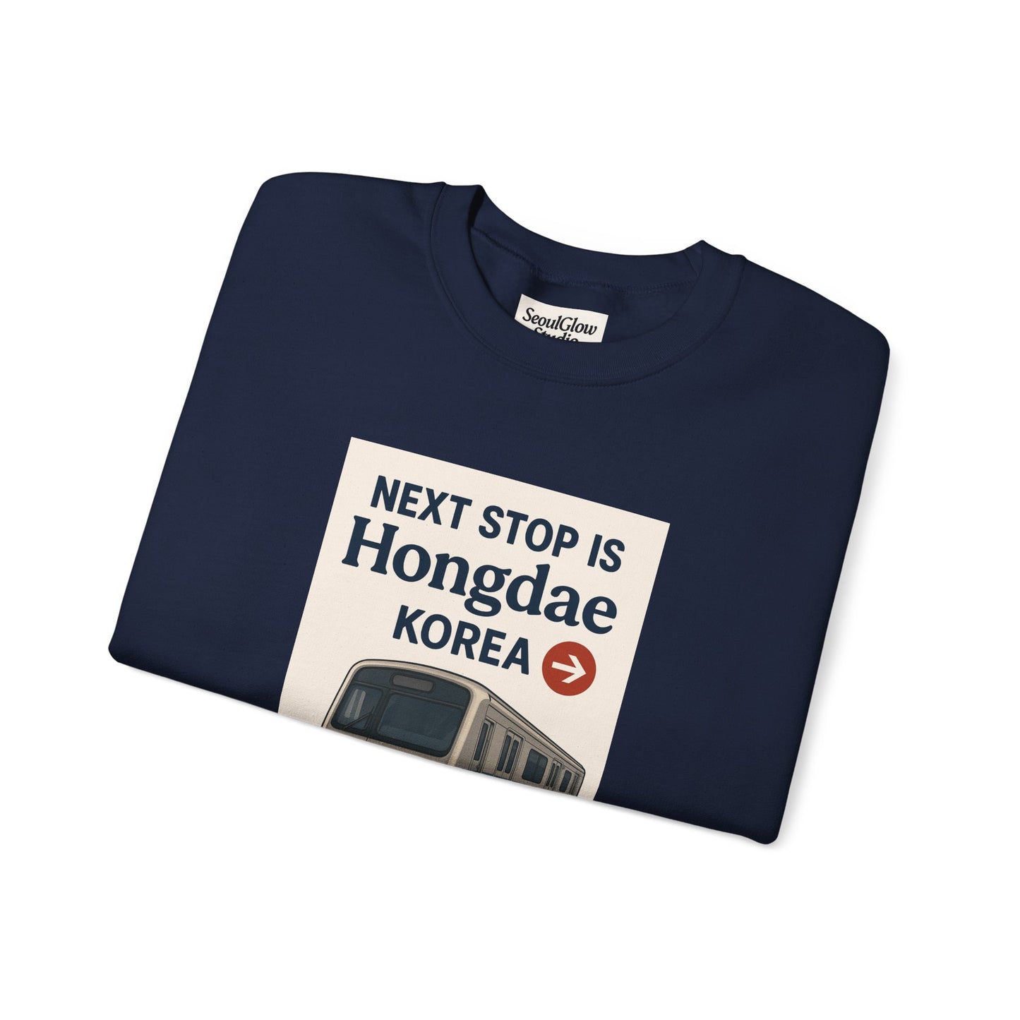 Travel Seoul Crewneck - Next Stop Hongdae
