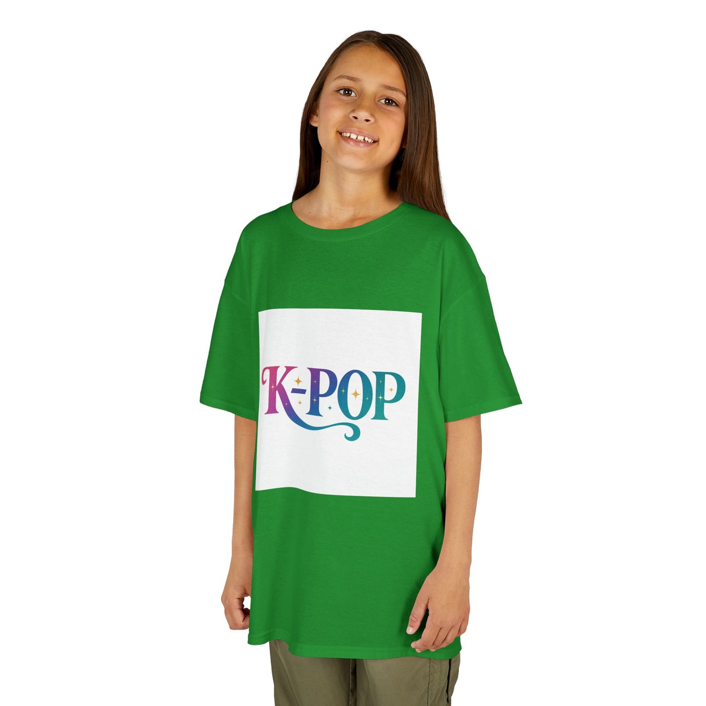 K-Pop Kids Cotton Tee, Perfect Gift for Young Fans, Birthday Present, Schoolwear, Casual Fashion, Music Lovers