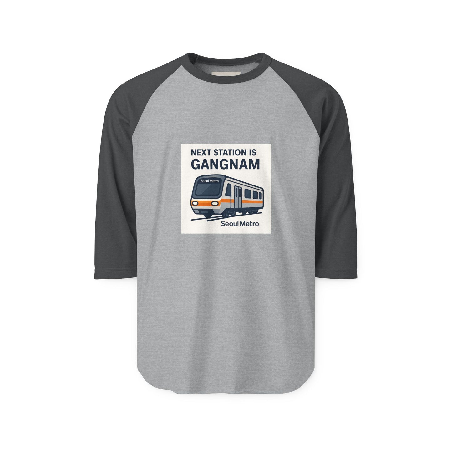 Gangnam Station Unisex Raglan Shirt - Korean Gift