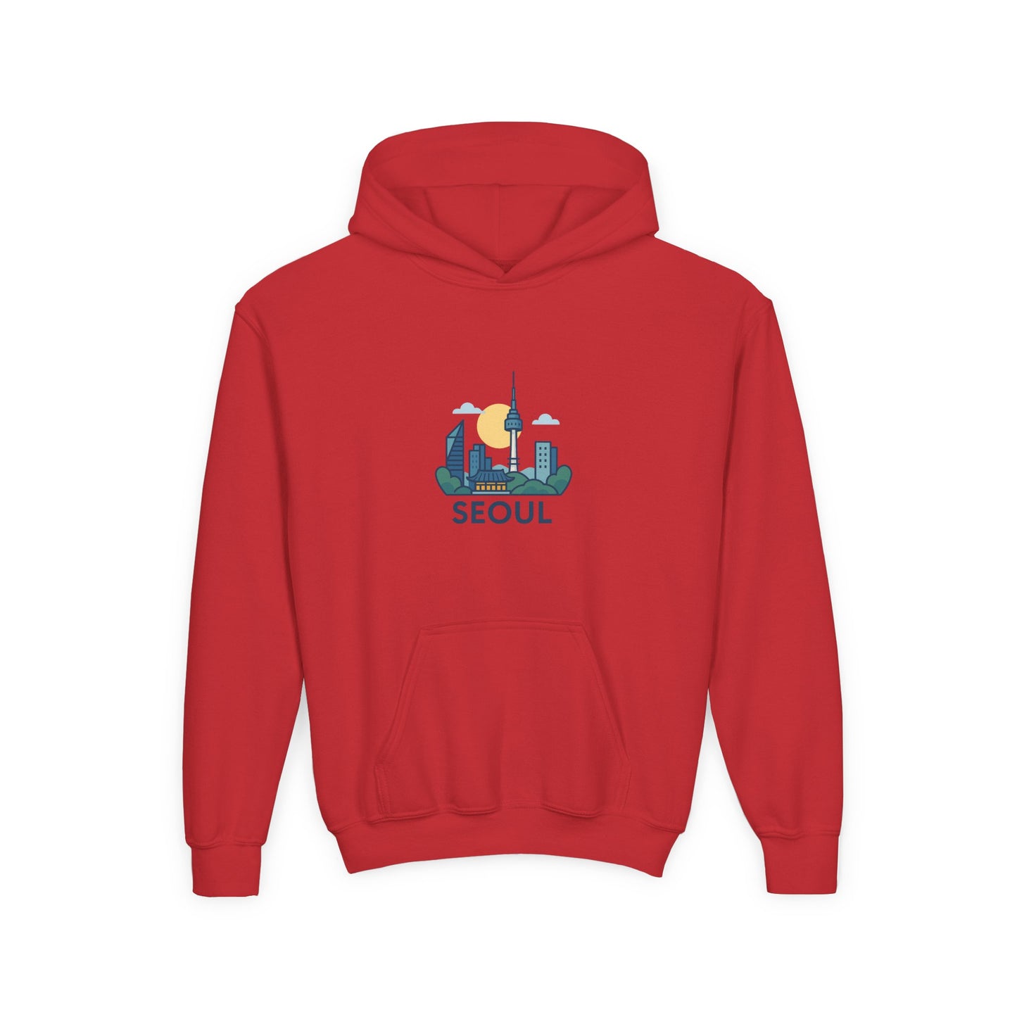 Seoul, World Cityscape Youth Hoodie - Travel Lovers Gift, Cozy Sweatshirt for Teens, Urban Fashion, Vacation Vibes, Gifts for Adventurers