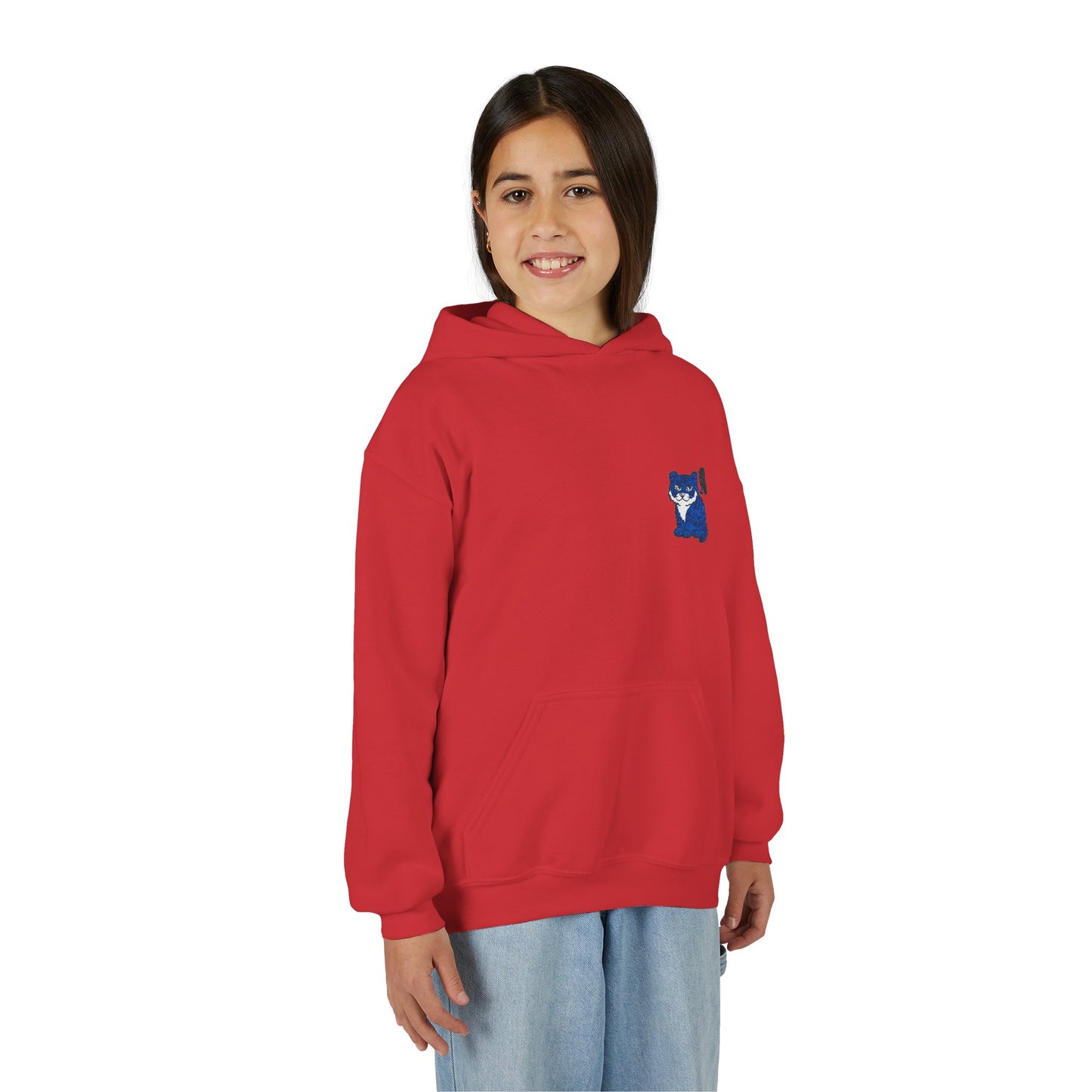 Cozy Youth Hoodie with Korean Tiger and Magpie Design, Perfect for Casual Days, Gifts, Birthdays, or Nature Lovers
