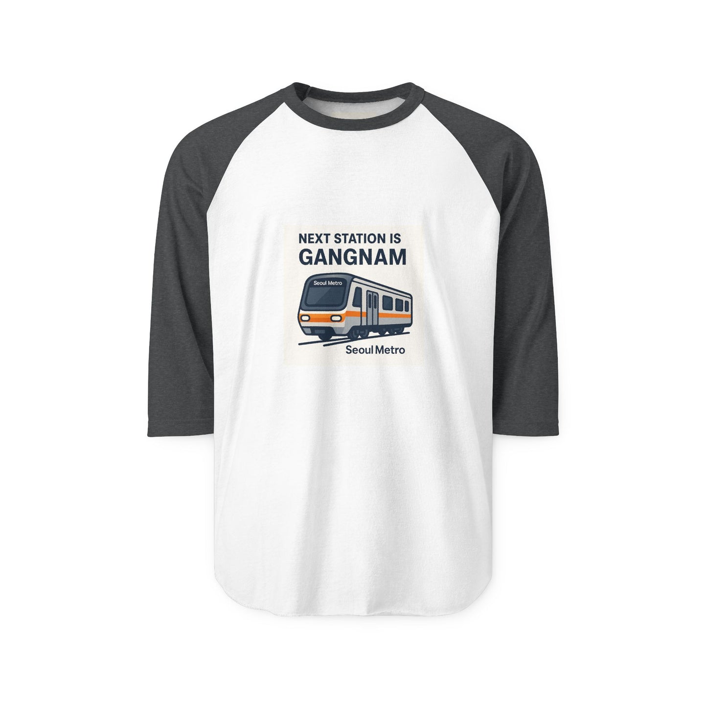 Gangnam Station Unisex Raglan Shirt - Korean Gift