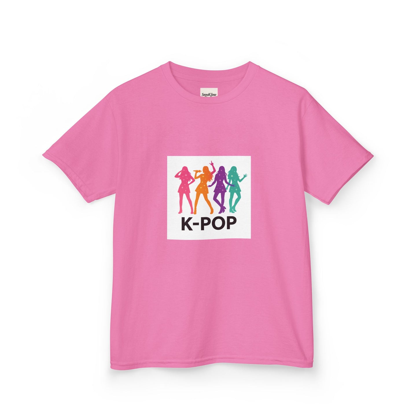 K-Pop Kids Tee, Fun Youth Shirt, Colorful Graphic Tee, Trendy Kids Apparel, Perfect Gift for Music Lovers