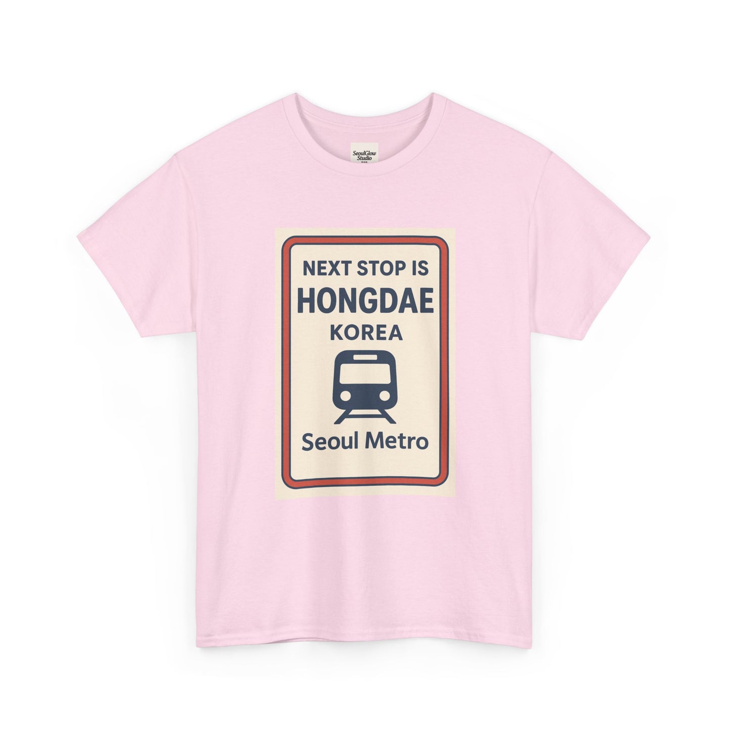 Seoul Metro Tee - Next Stop Hongdae, Travel Shirt, Souvenir Apparel, Korean Culture Gift, Unisex T-Shirt