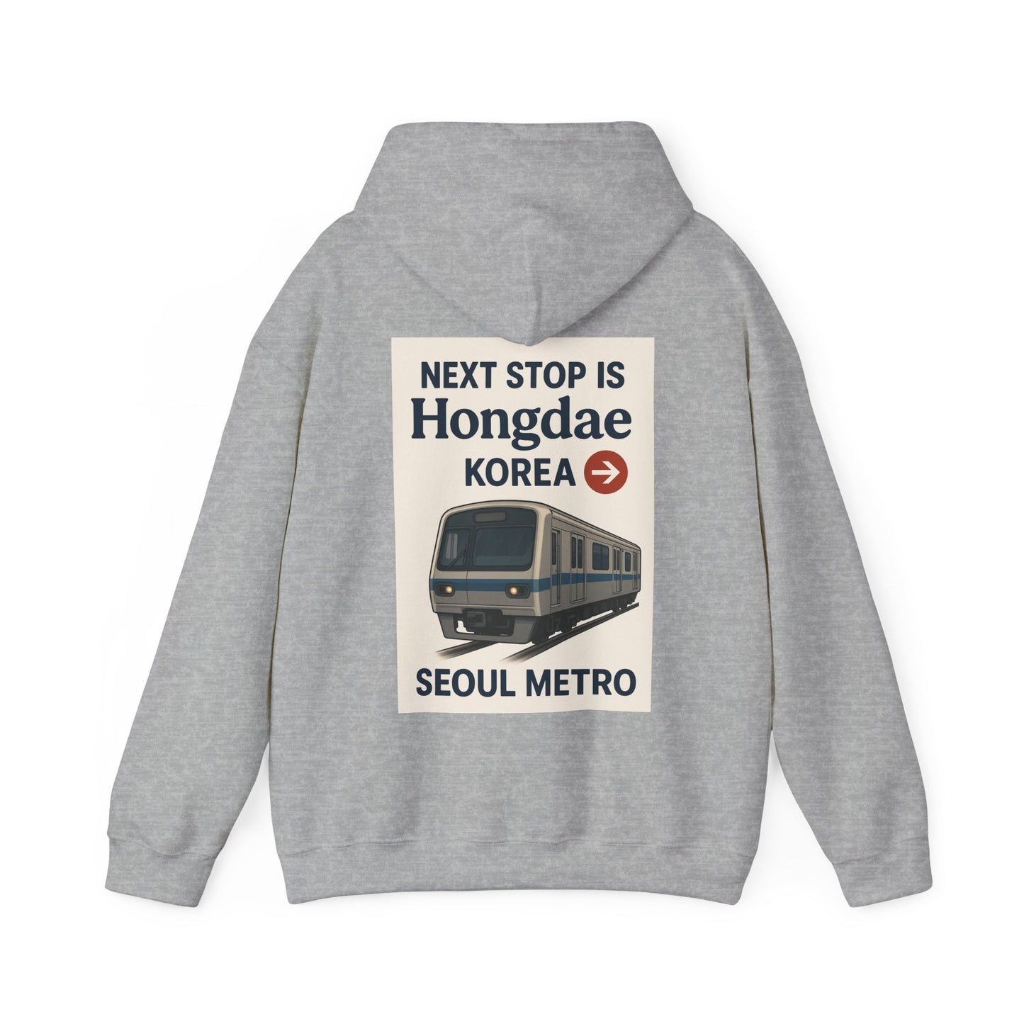Seoul Metro Hongdae Station Hoodie - Travel Gift