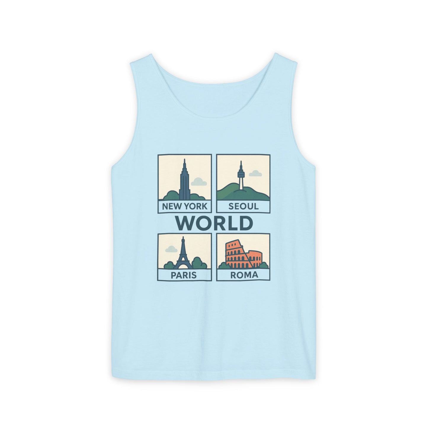 Korea World Travel Tank Top - Vacation Wear