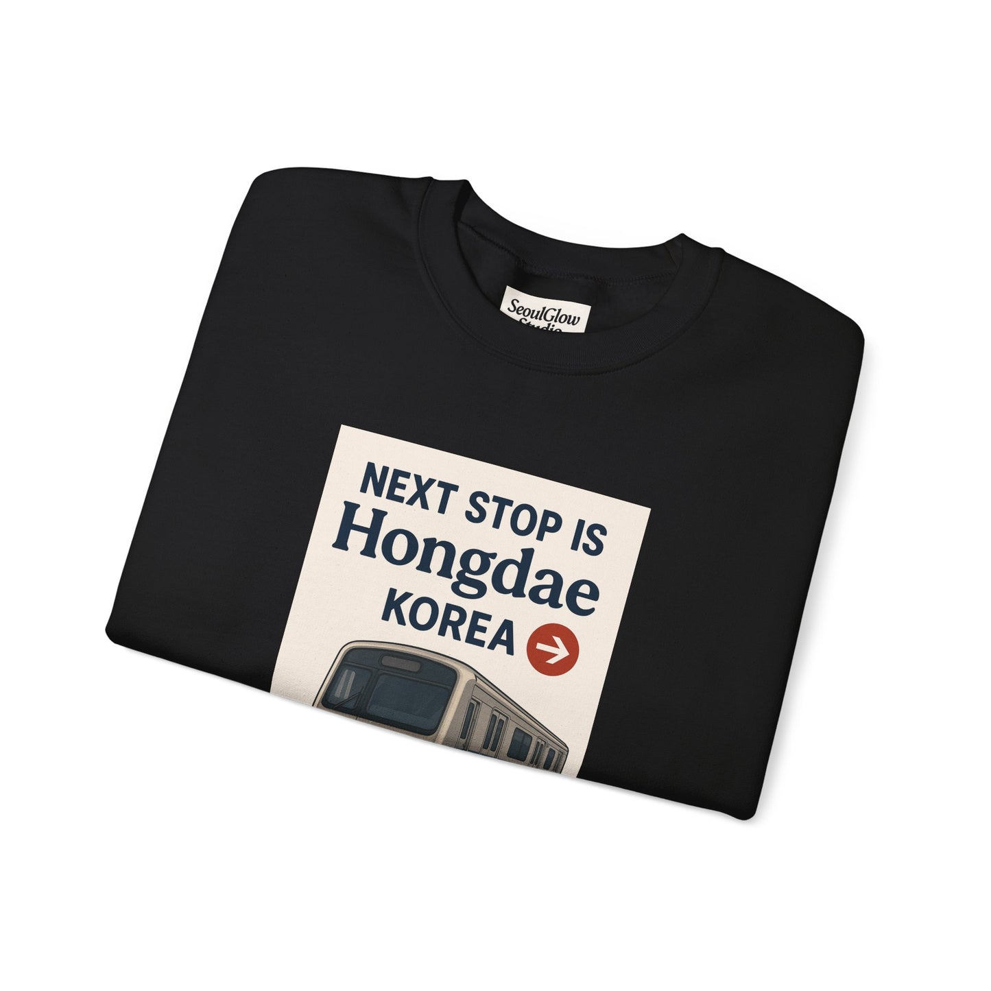 Travel Seoul Crewneck - Next Stop Hongdae