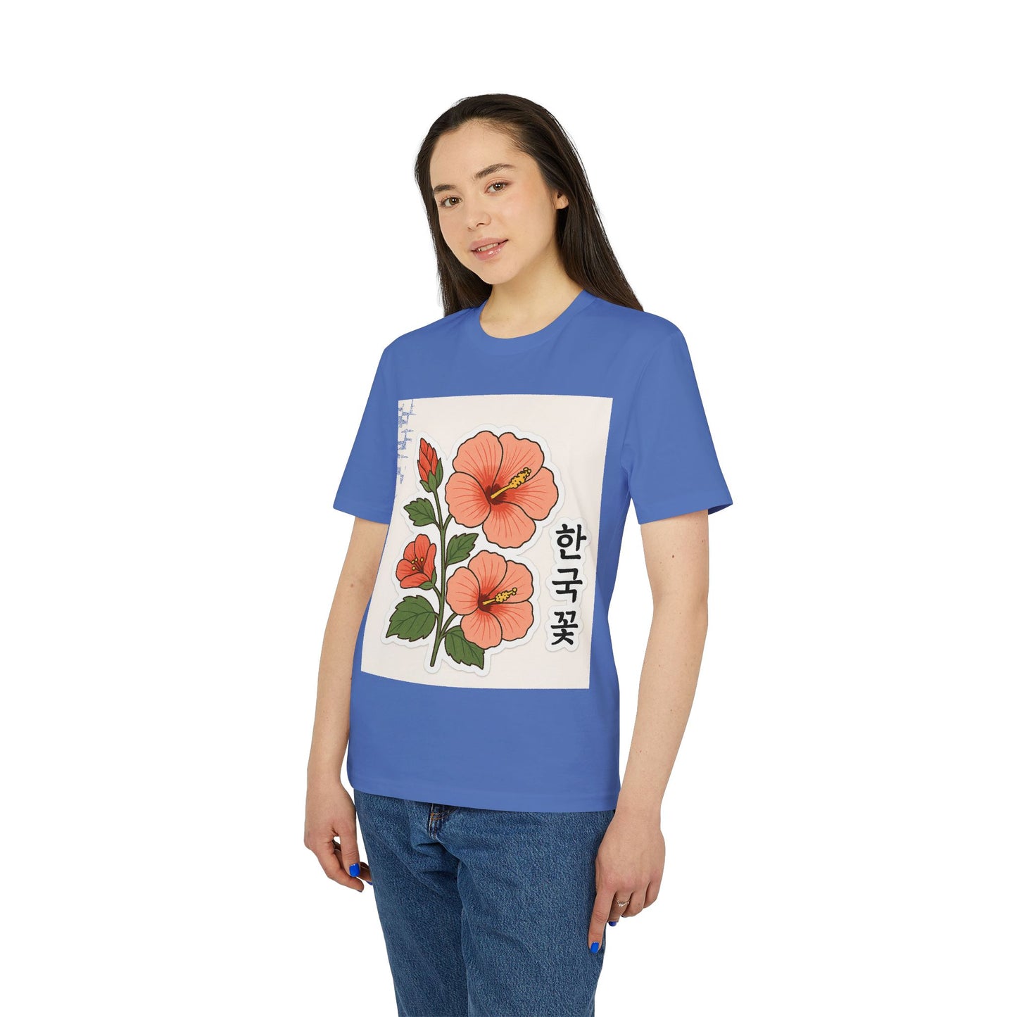 Floral Korean Graphic T-Shirt | Unisex Casual Wear | Perfect for Summer, Gifts, Streetwear, Everyday Style