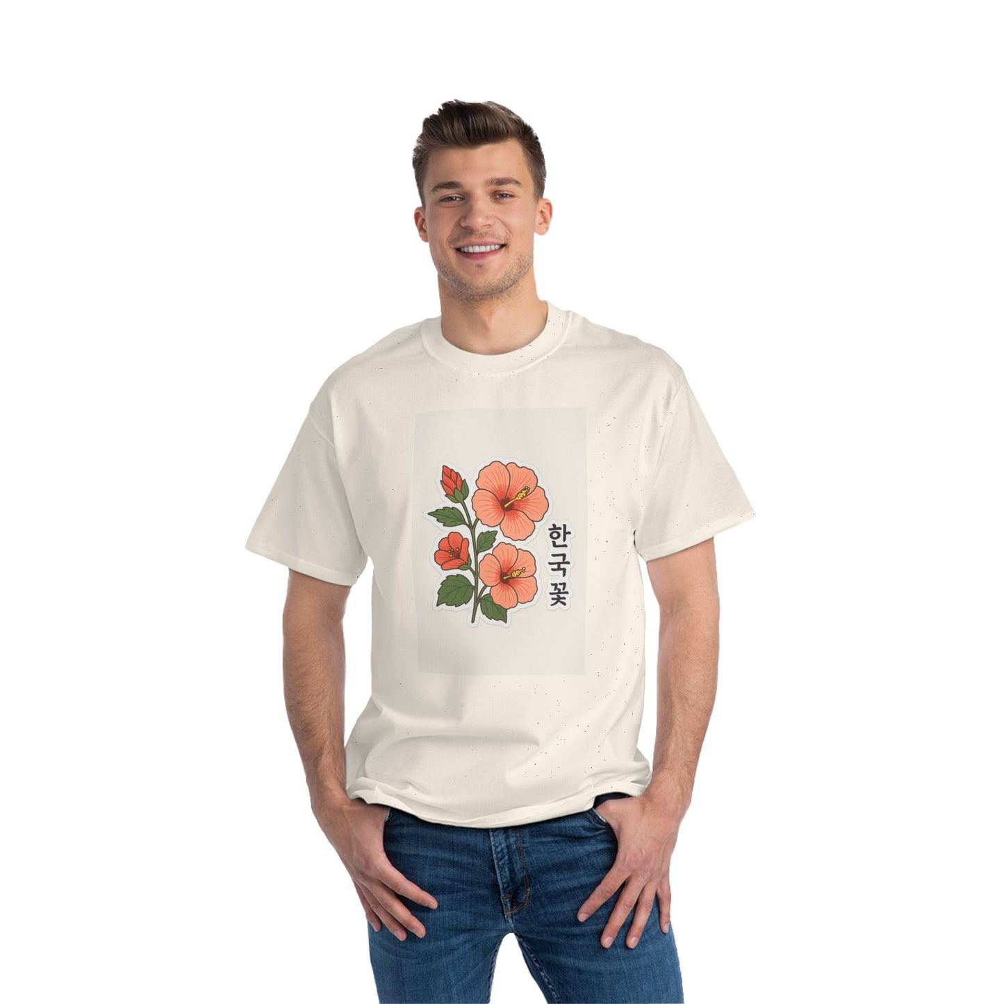 Floral Korean Tee - Nature Lovers Botanical Art