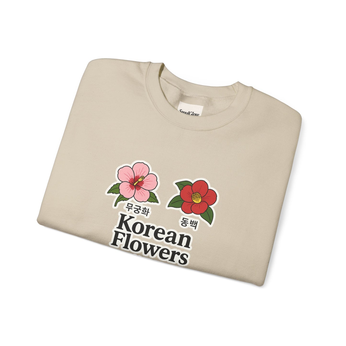 Korean Flowers Unisex Crewneck - Spring Wear