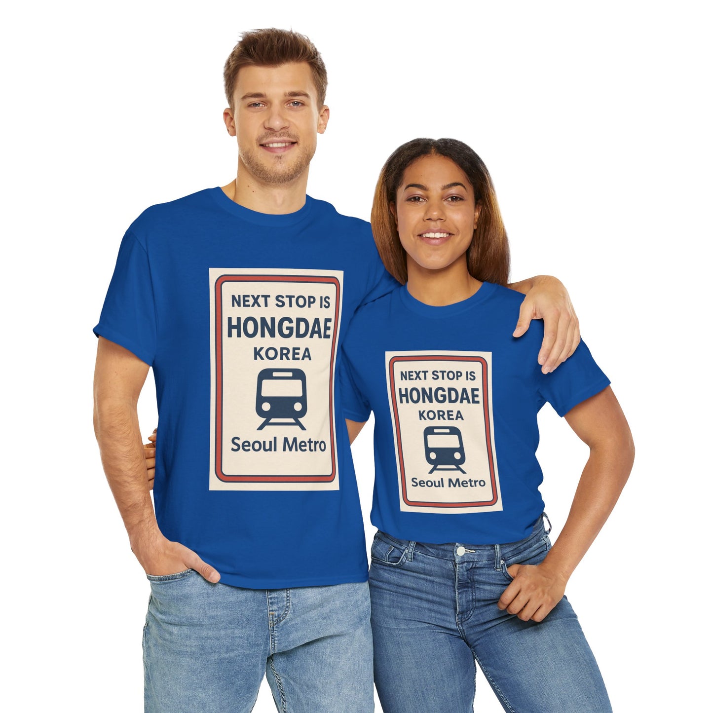 Seoul Metro Tee - Next Stop Hongdae, Travel Shirt, Souvenir Apparel, Korean Culture Gift, Unisex T-Shirt