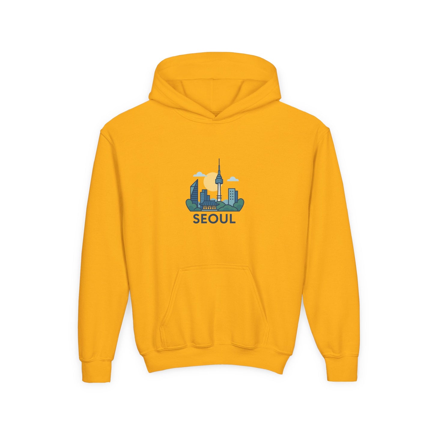 Seoul, World Cityscape Youth Hoodie - Travel Lovers Gift, Cozy Sweatshirt for Teens, Urban Fashion, Vacation Vibes, Gifts for Adventurers