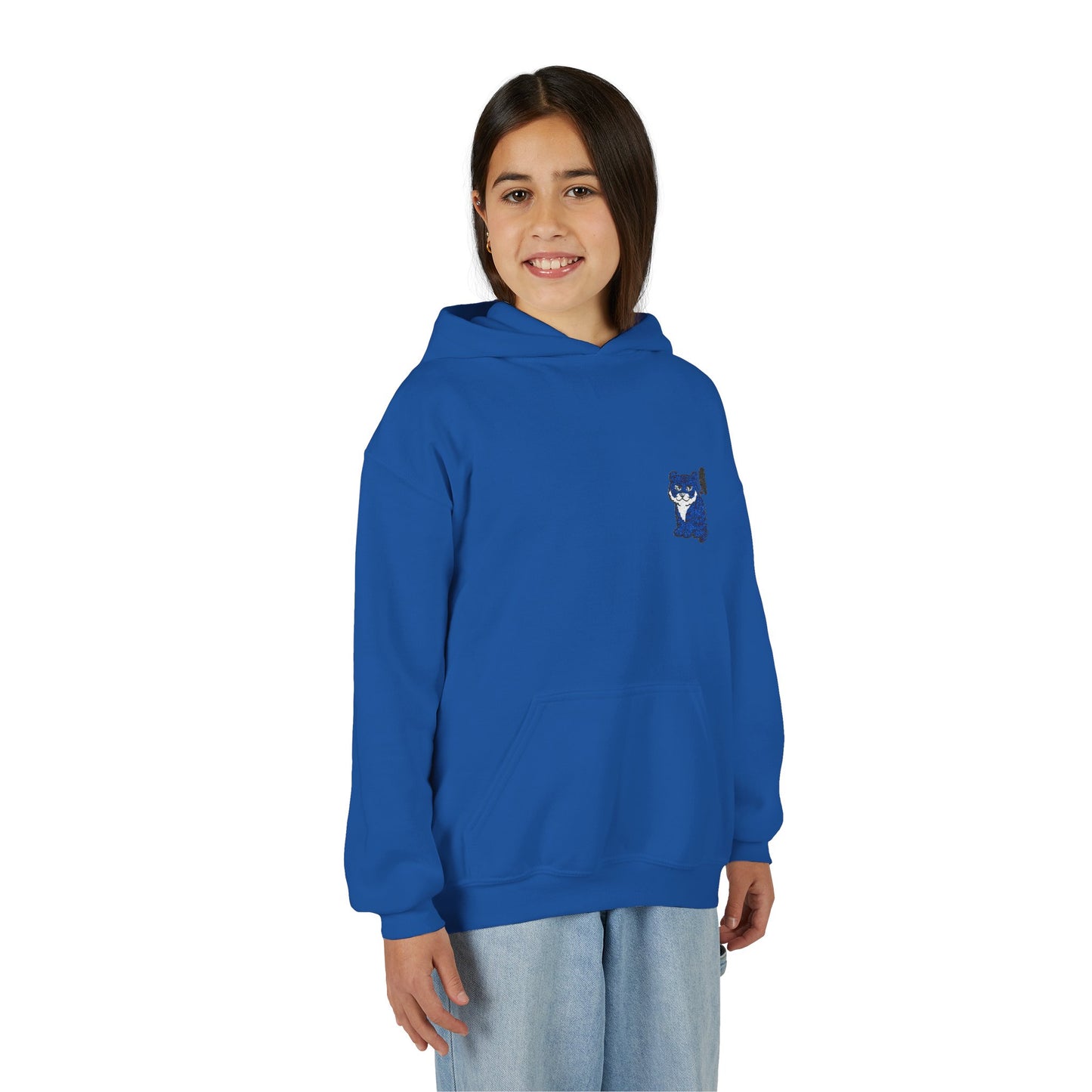 Cozy Youth Hoodie with Korean Tiger and Magpie Design, Perfect for Casual Days, Gifts, Birthdays, or Nature Lovers