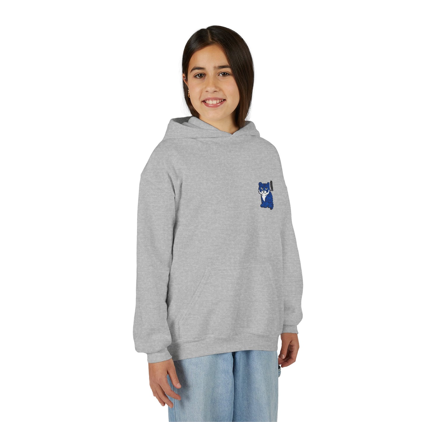 Cozy Youth Hoodie with Korean Tiger and Magpie Design, Perfect for Casual Days, Gifts, Birthdays, or Nature Lovers