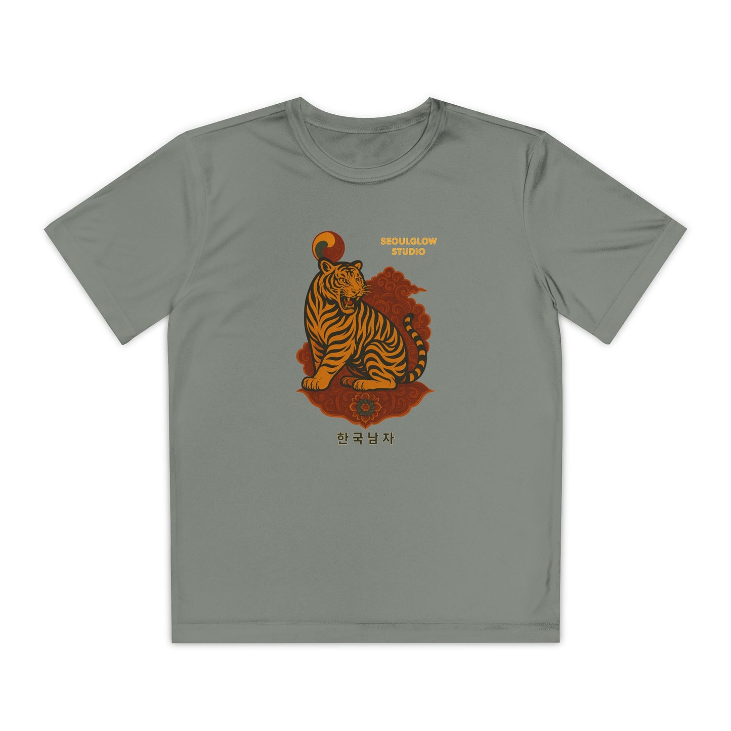 Korean Tiger Graphic Tee | Sporty Style, Trendy Apparel, Perfect for Kids, Casual Outings, Birthday Gifts, Summer Wear