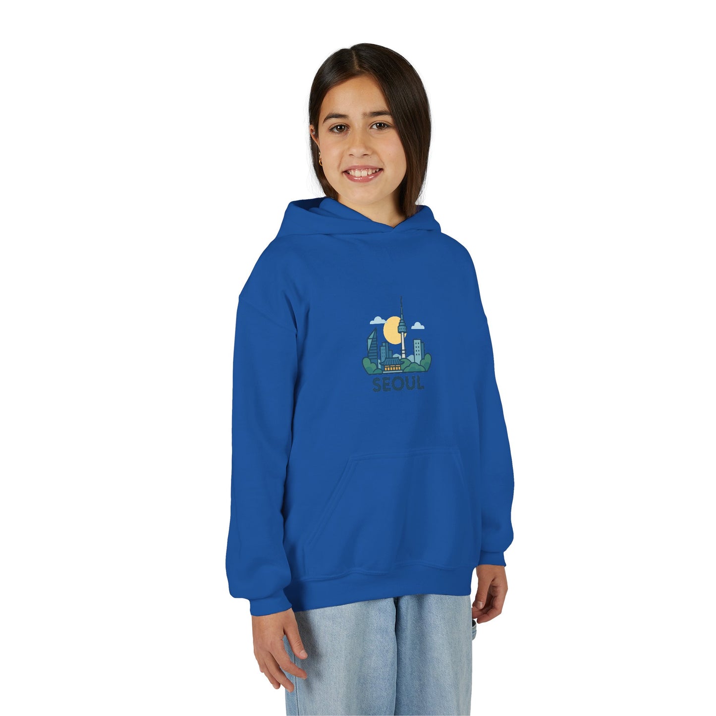 Seoul, World Cityscape Youth Hoodie - Travel Lovers Gift, Cozy Sweatshirt for Teens, Urban Fashion, Vacation Vibes, Gifts for Adventurers