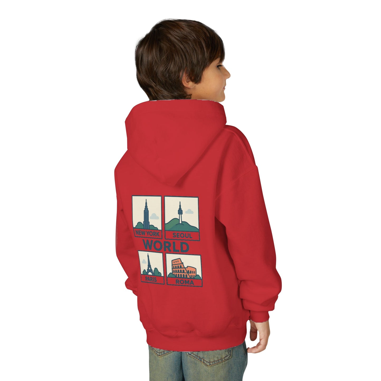 Seoul, World Cityscape Youth Hoodie - Travel Lovers Gift, Cozy Sweatshirt for Teens, Urban Fashion, Vacation Vibes, Gifts for Adventurers