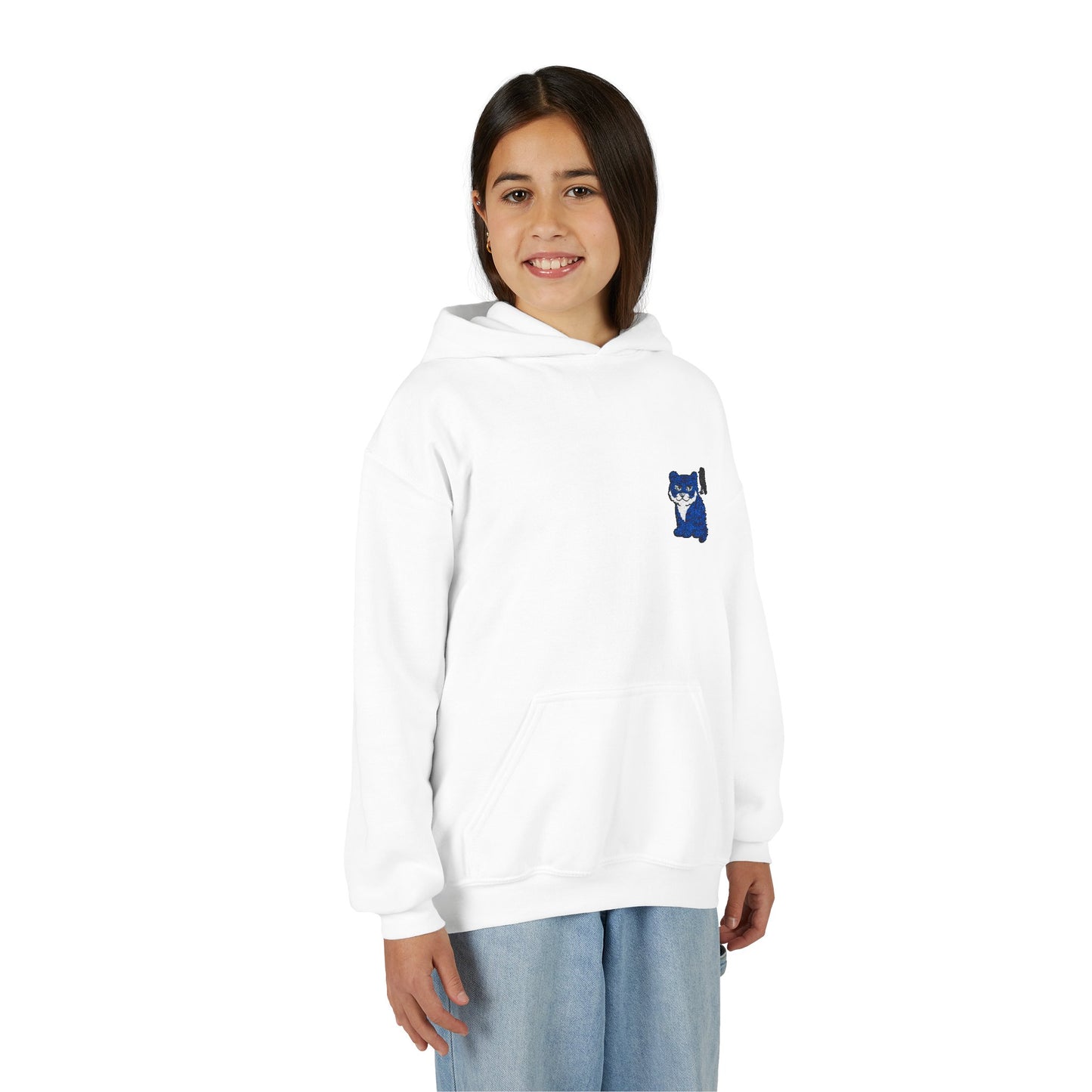 Cozy Youth Hoodie with Korean Tiger and Magpie Design, Perfect for Casual Days, Gifts, Birthdays, or Nature Lovers