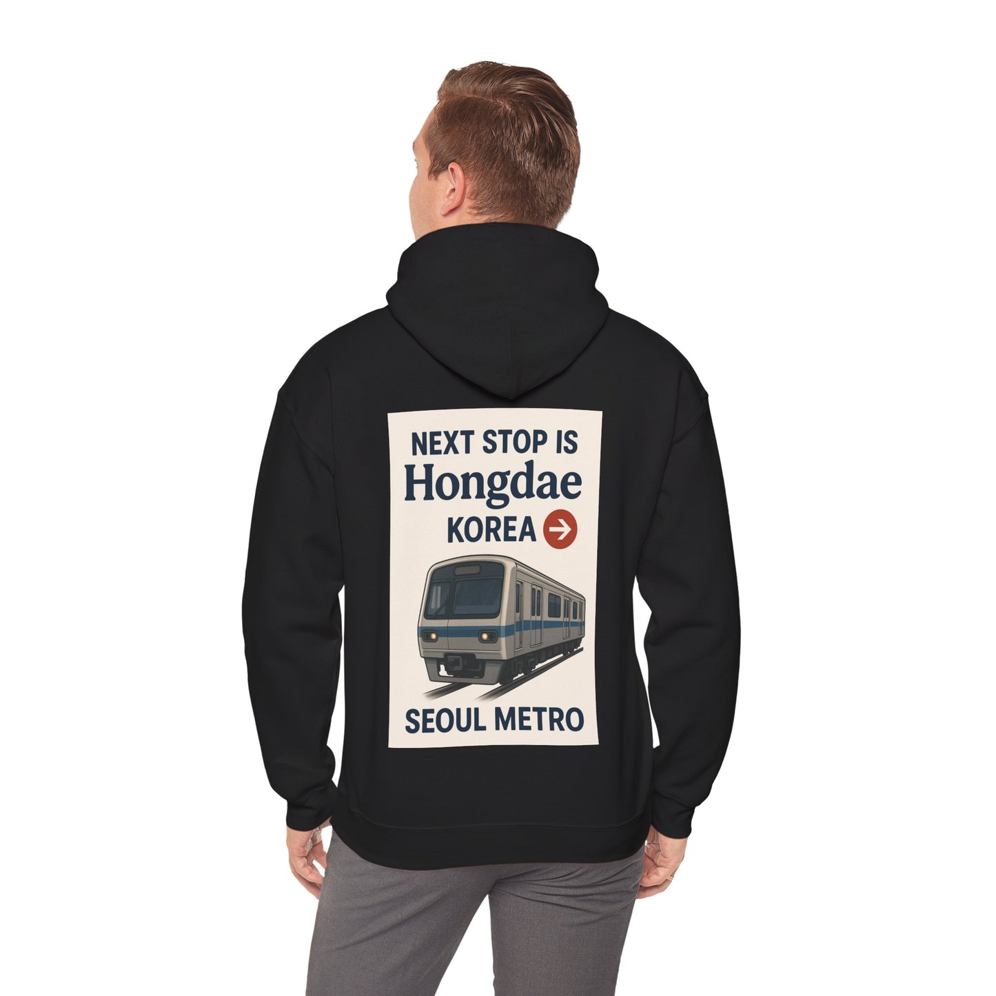 Seoul Metro Hongdae Station Hoodie - Travel Gift